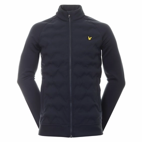 Lyle & Scott Golf Check Quilt Back Fleece Jacket