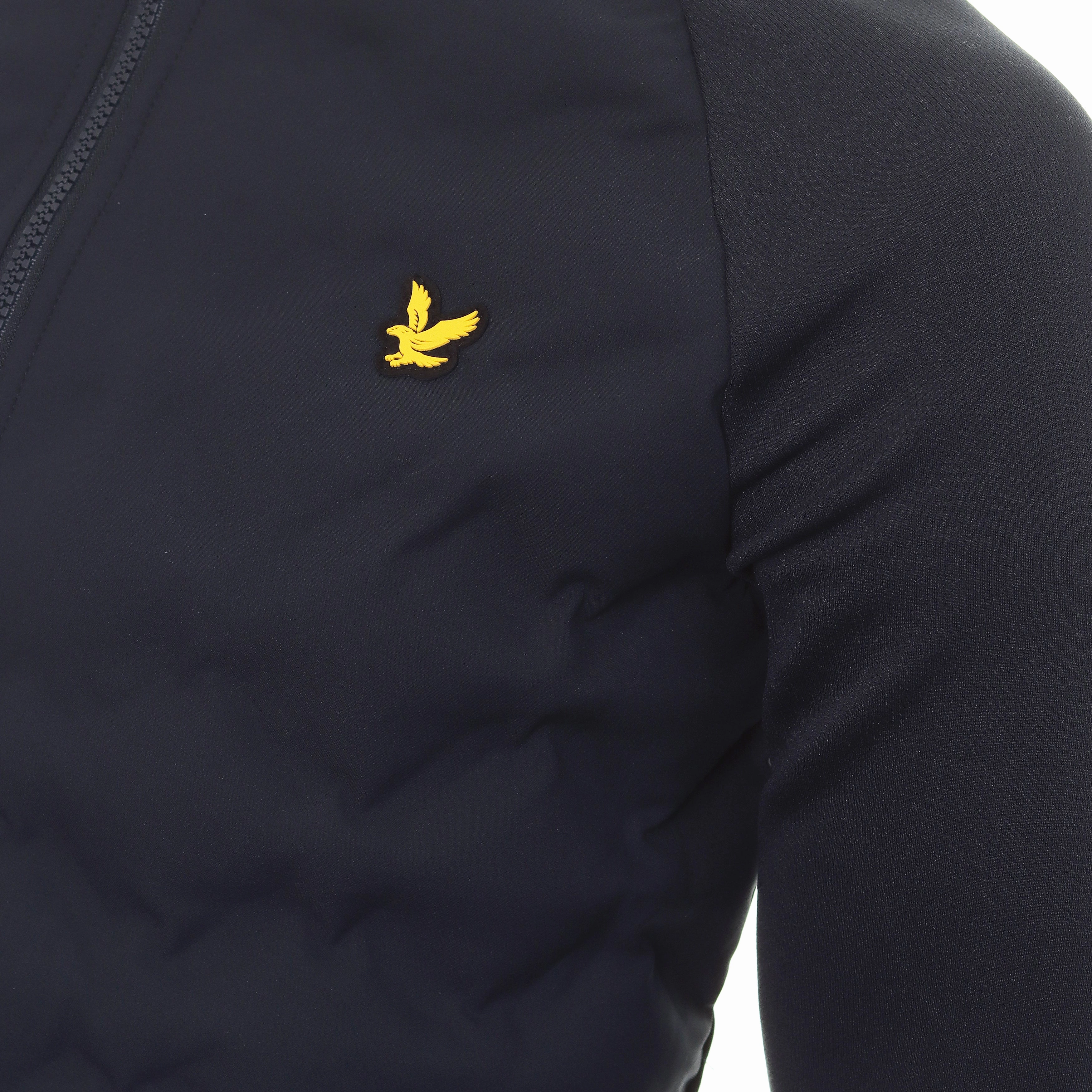 Lyle & Scott Golf Check Quilt Back Fleece Jacket