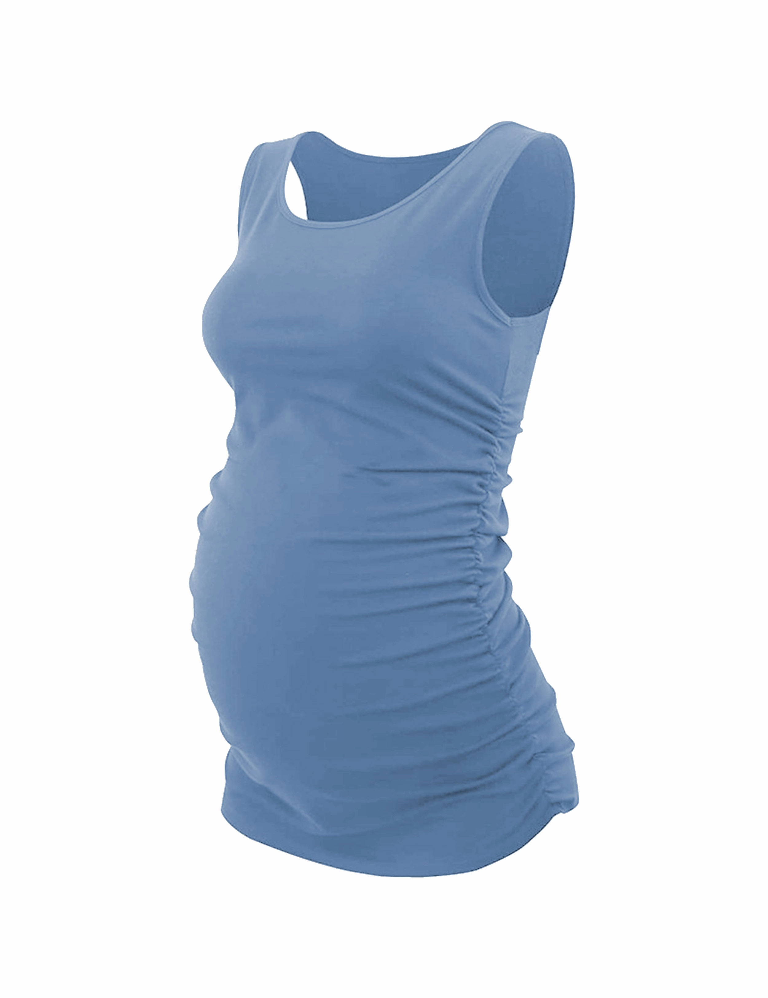 Maternity Side Shirred Tank Top electricblue_Golf