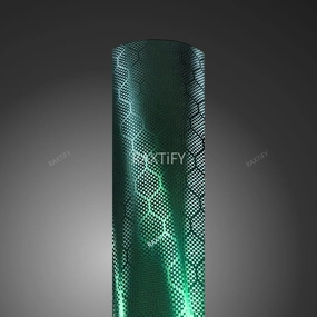 Matte Honeycomb Carbon Fiber Dark Green Vinyl Wrap