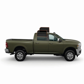 MotoShield Pro Premium Professional 2mil Precut Ceramic Window Tint Film for 2009-2021 Dodge Ram 2500 Crew Cab — (Rear Driver/ Passenger 15%)   Lifetime Warranty
