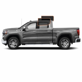 MotoShield Pro Premium Professional 2mil Precut Ceramic Window Tint Film for 2009-2021 Dodge Ram 3500 Crew Cab — (Rear Driver/ Passenger 25%)   Lifetime Warranty
