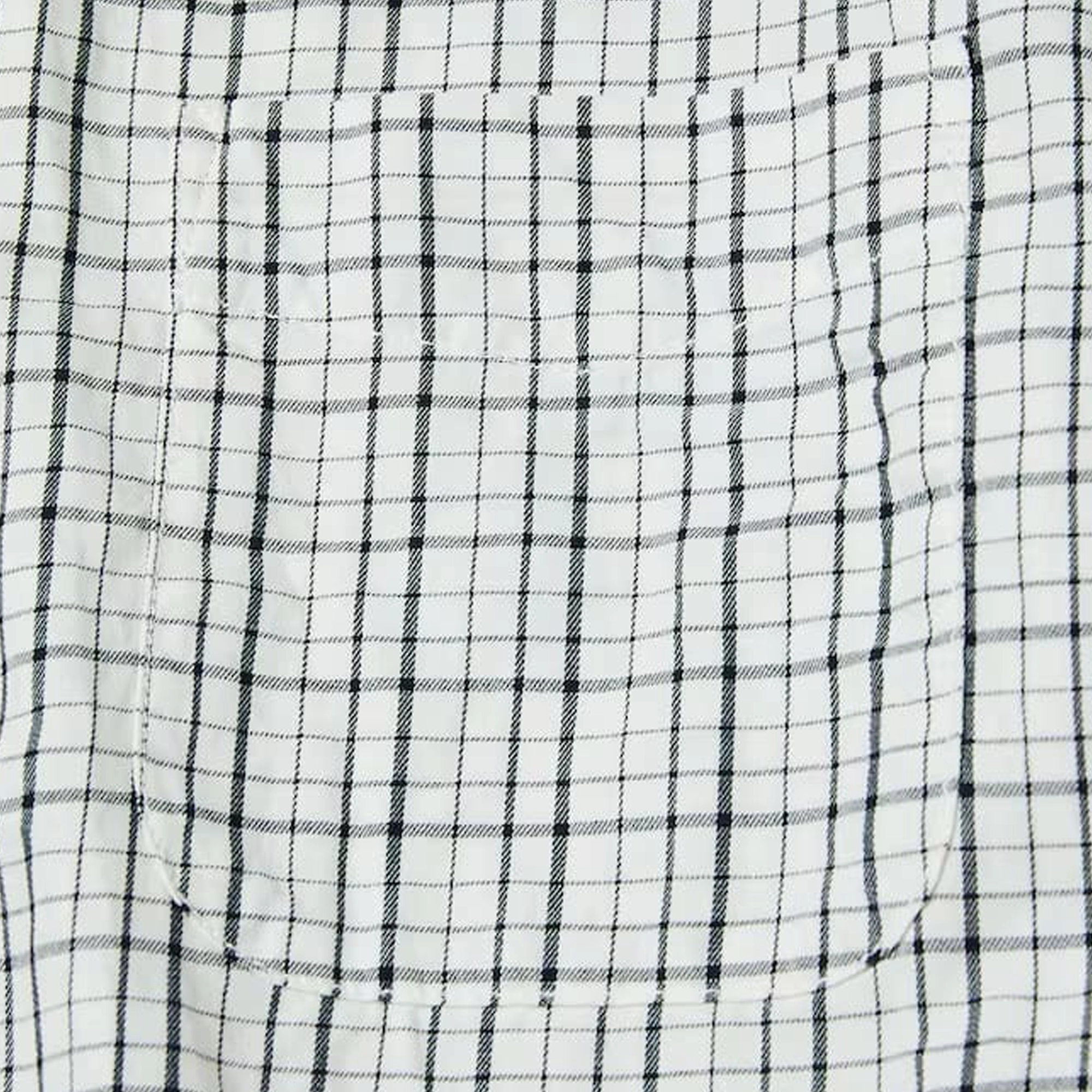 Nautica Japan Twill Tattersall L/S Shirts White