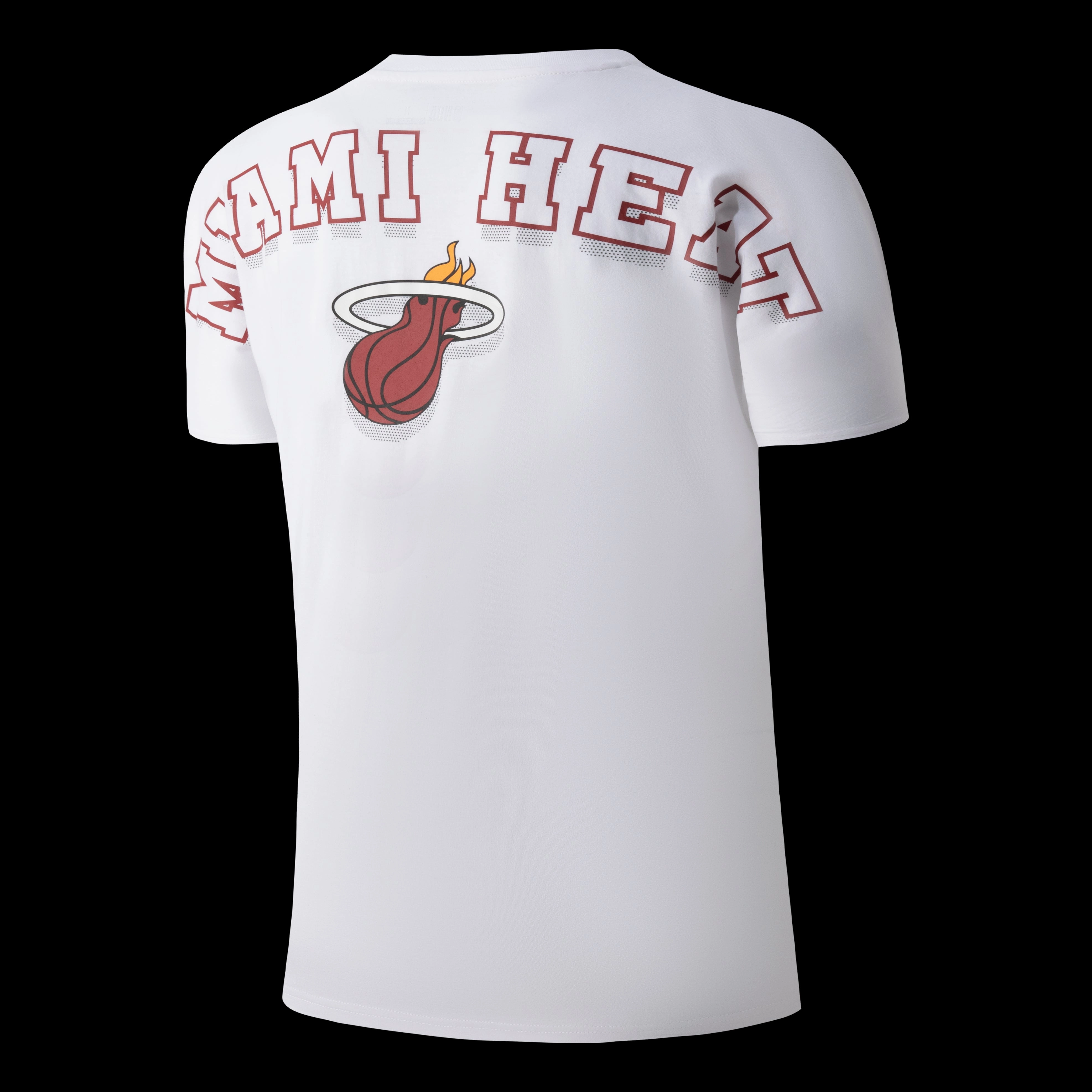 NBA Back Team Print Loose Fit Two Seam T-Shirt - Heat