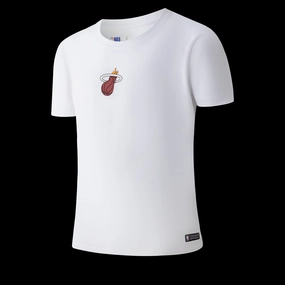 NBA Back Team Print Loose Fit Two Seam T-Shirt - Heat