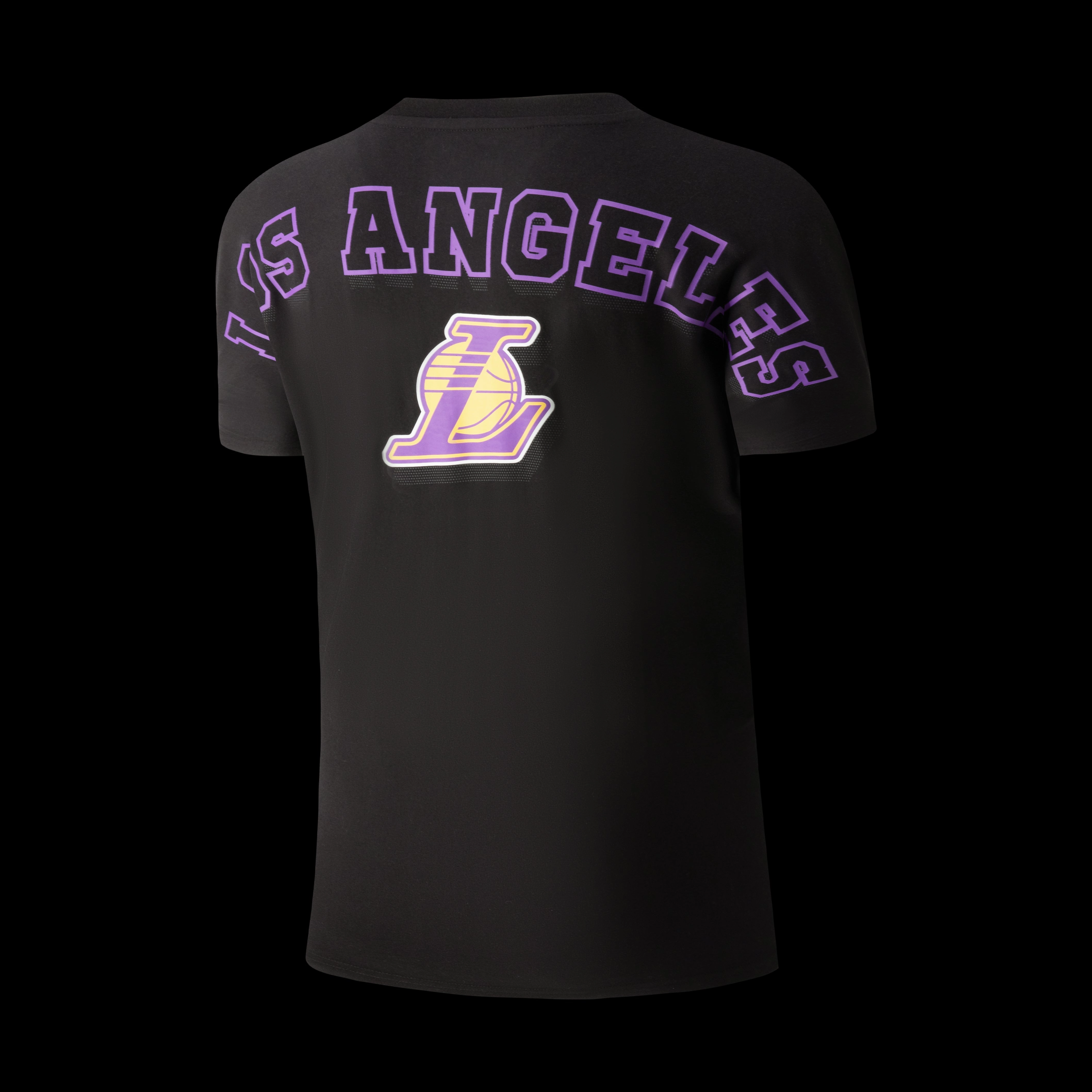 NBA Back Team Print Loose Fit Two Seam T-Shirt - Lakers