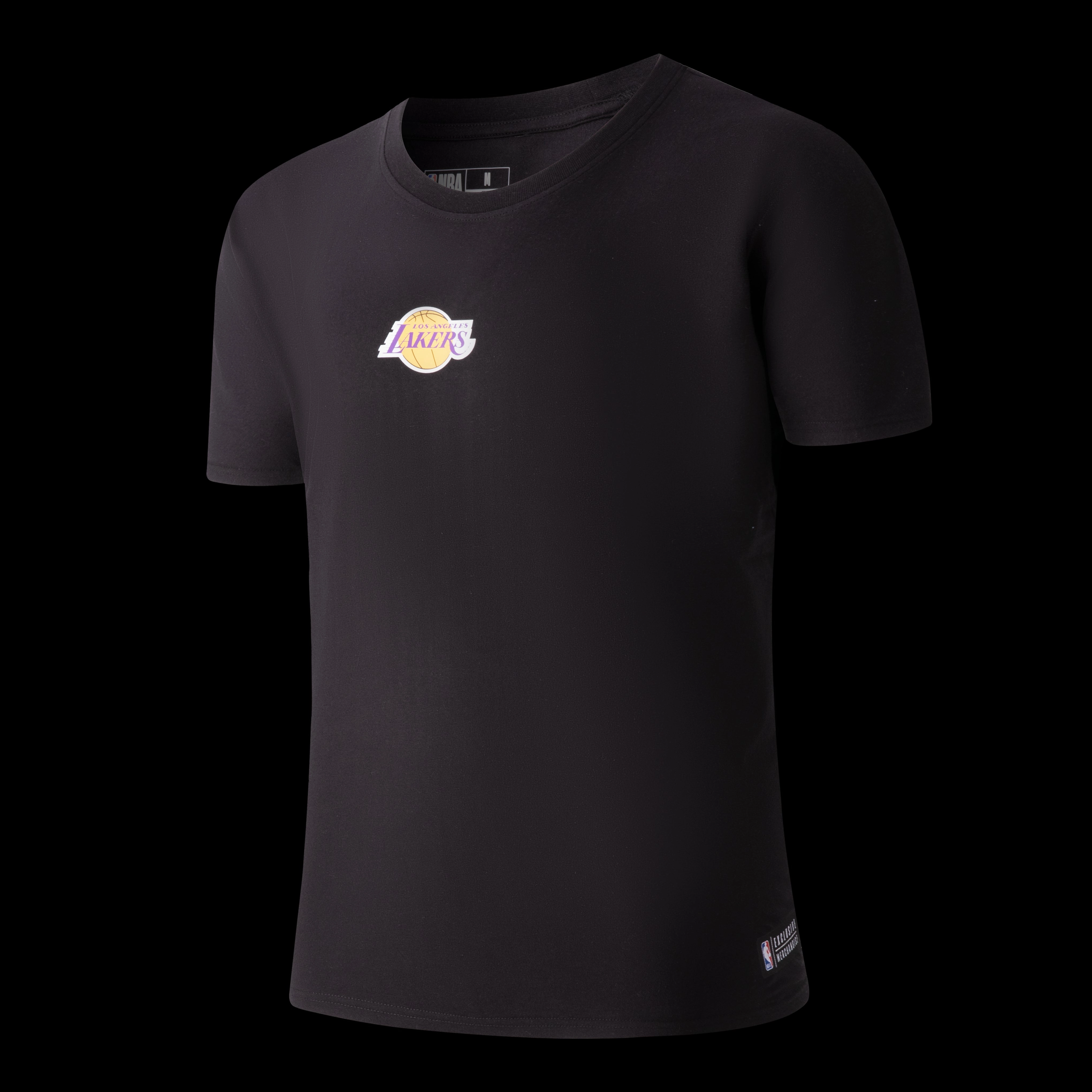NBA Back Team Print Loose Fit Two Seam T-Shirt - Lakers