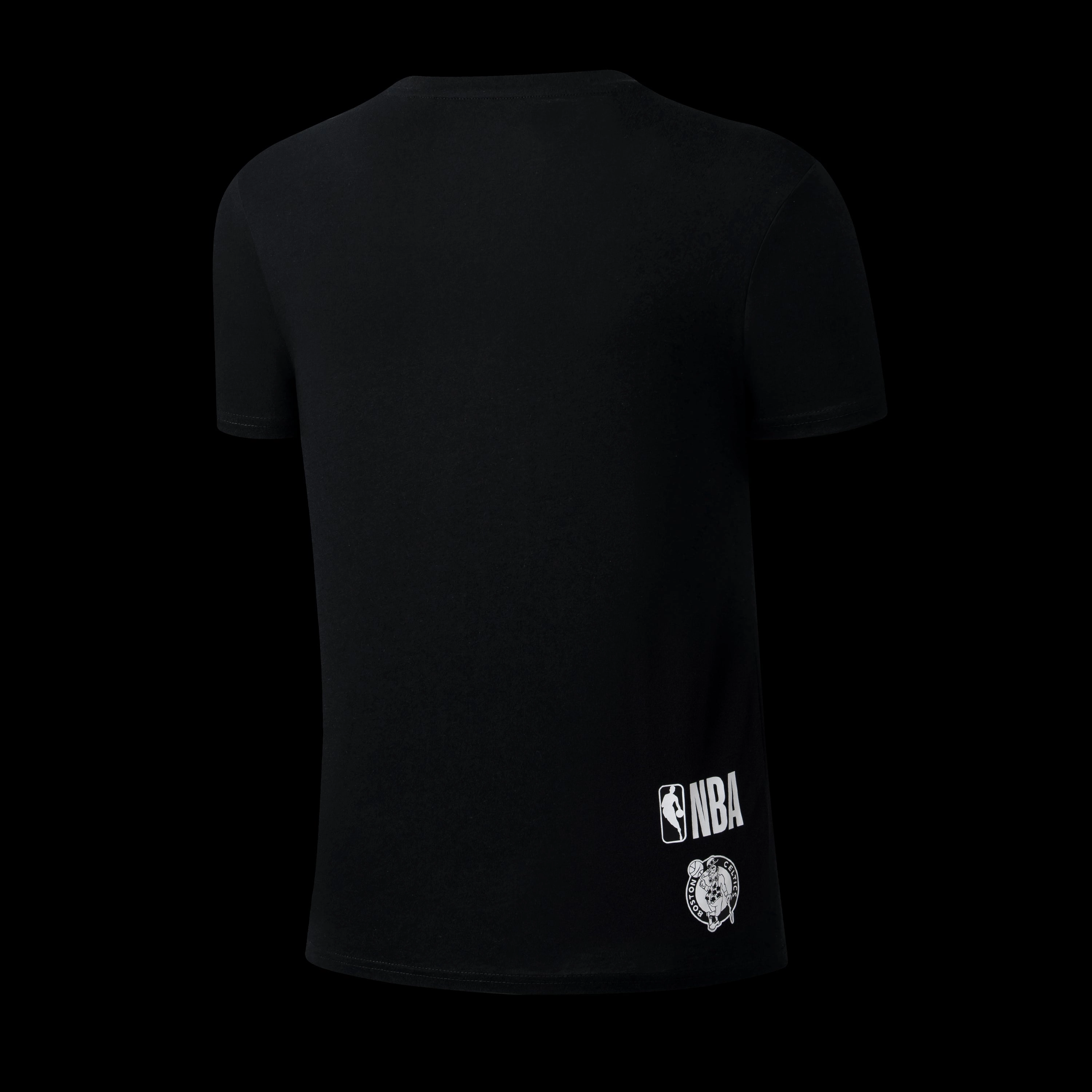 NBA Front HD High Relief Print Loose Fit T-Shirt - CELTICS