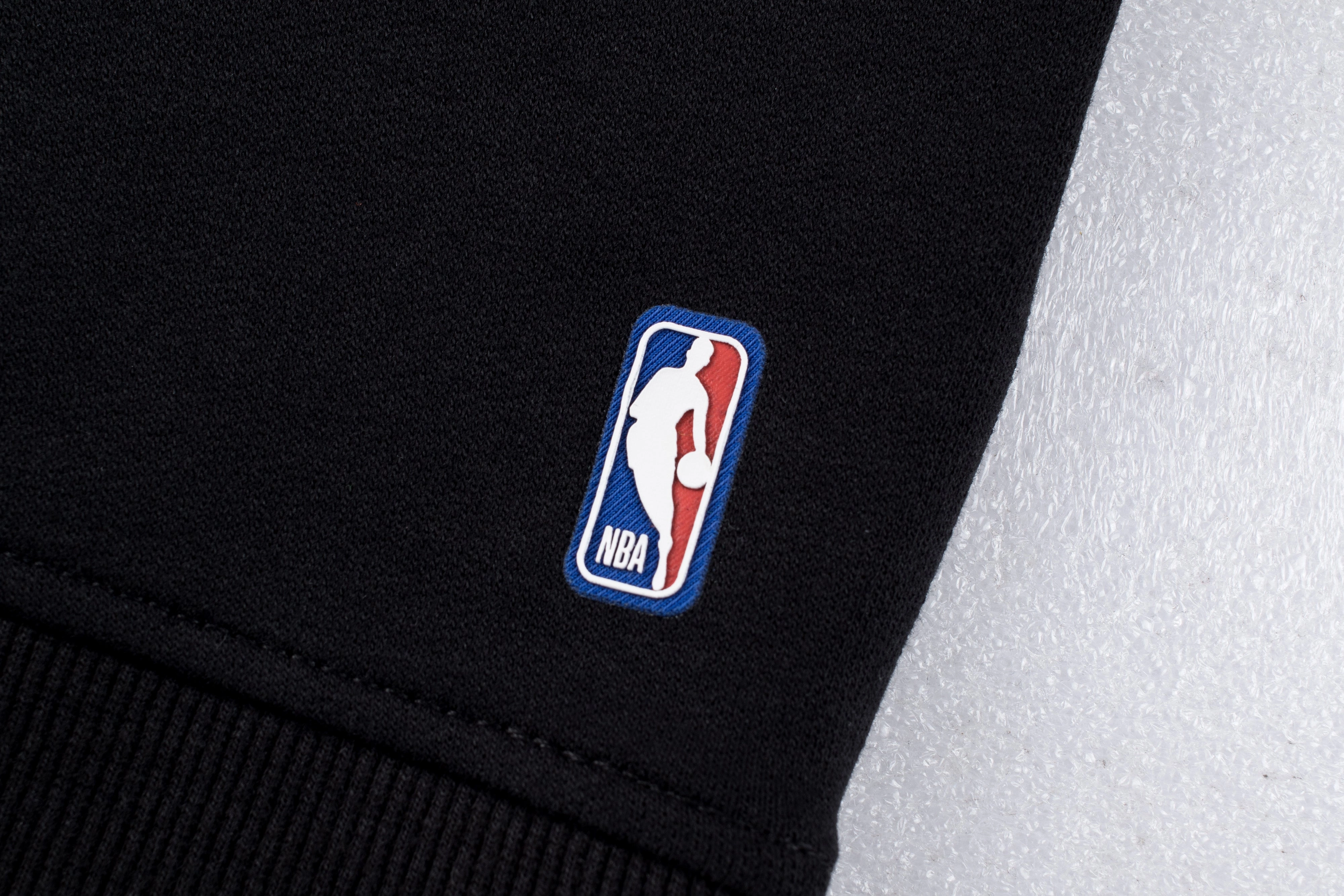 NBA Team Print Loose Fit Sweatshirt - BLACK2. HEAT