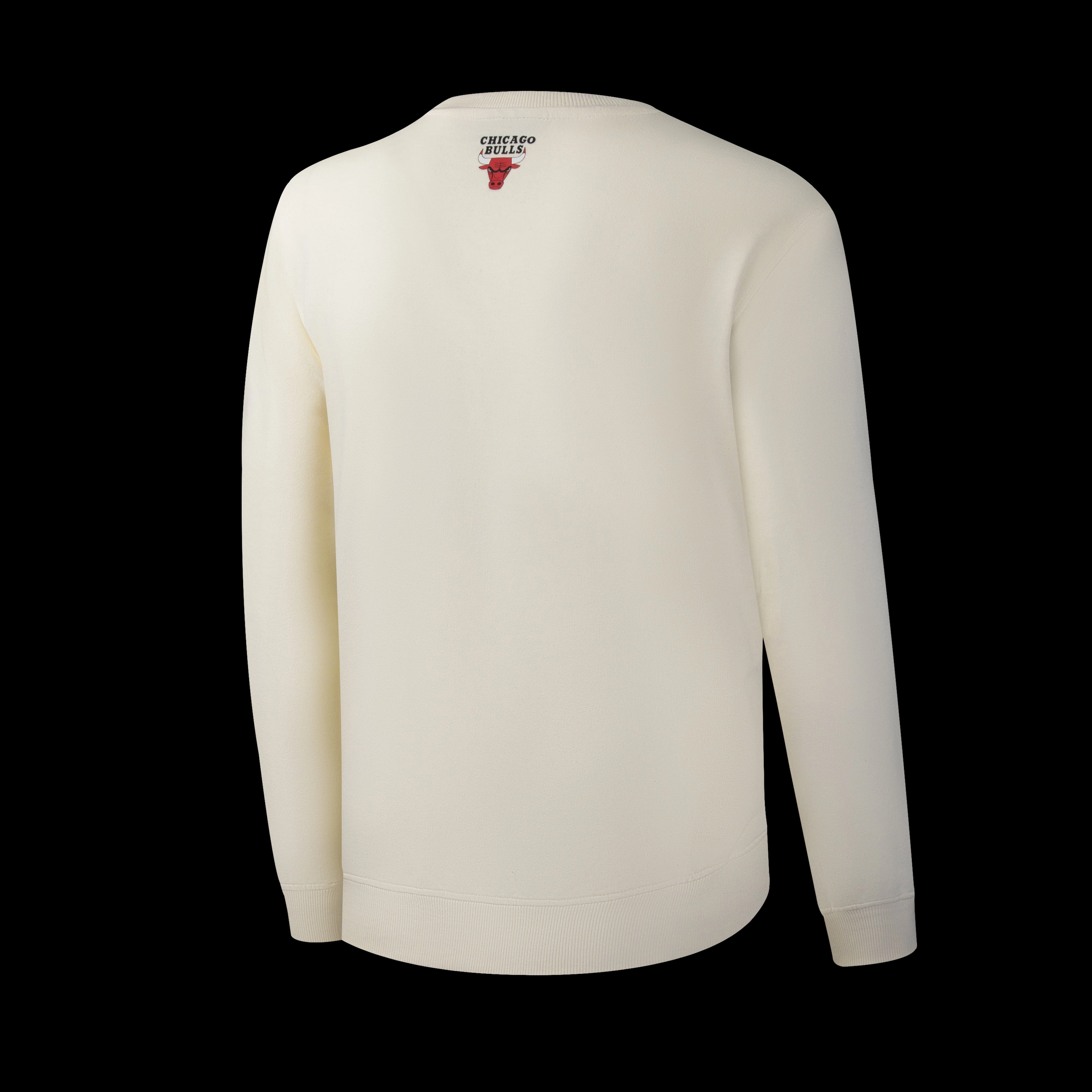 NBA Team Print Loose Fit Sweatshirt - OFF WHITE1. BULLS