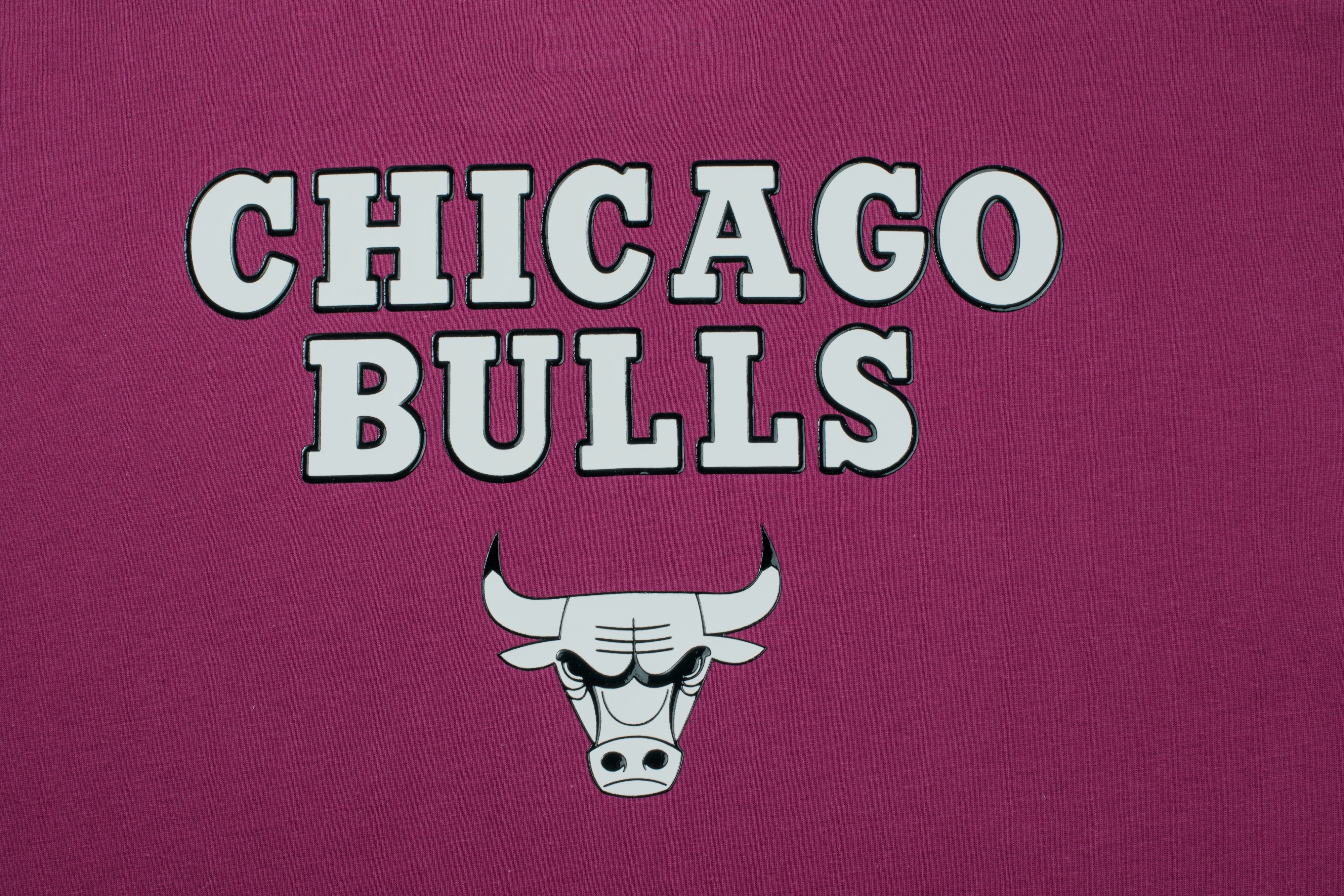 NBA WORDMARK BACK PRINT LOOSE FIT T-SHIRT - Bulls