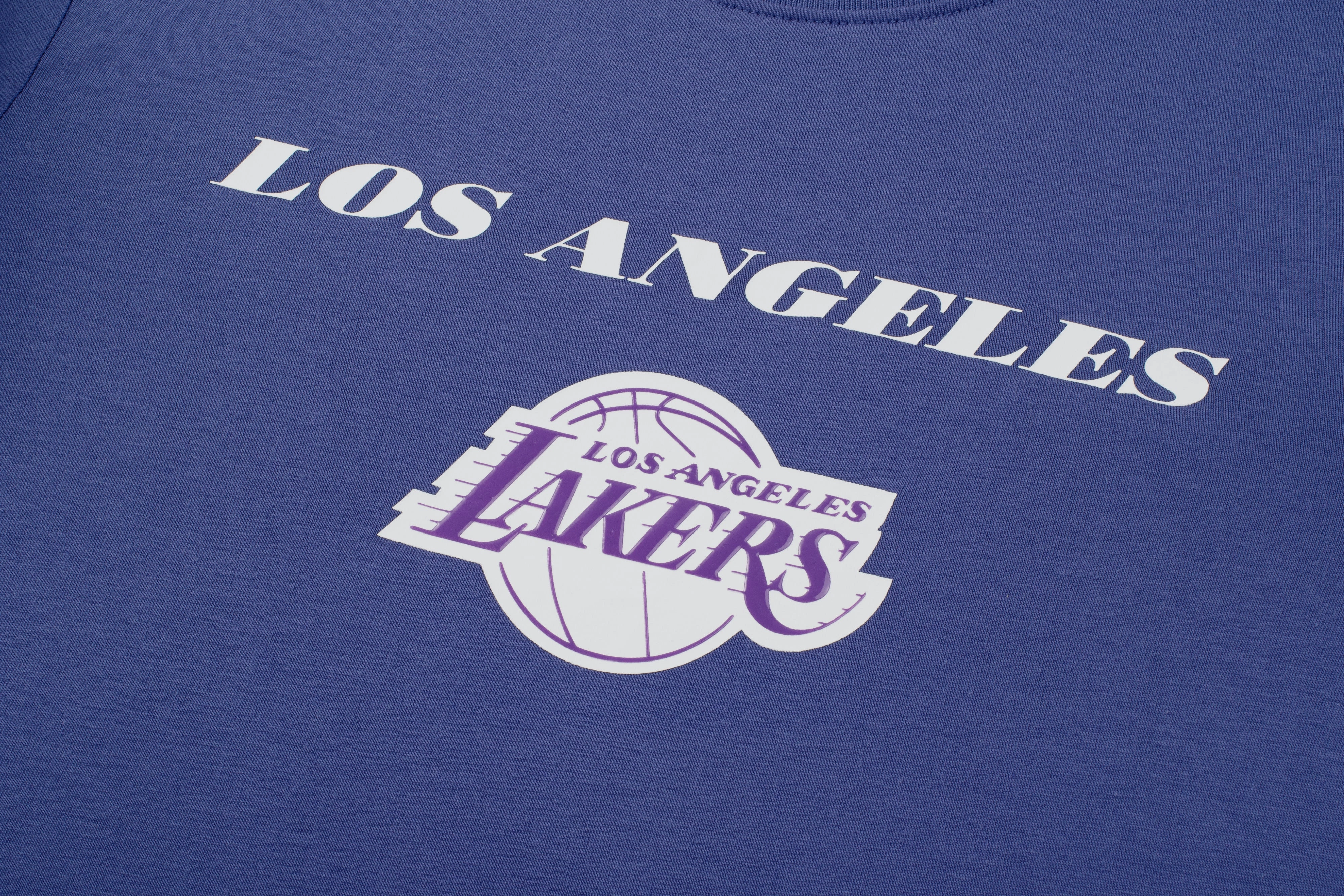 NBA WORDMARK FRONT PRINT CROP TOP SLIM FIT - Lakers
