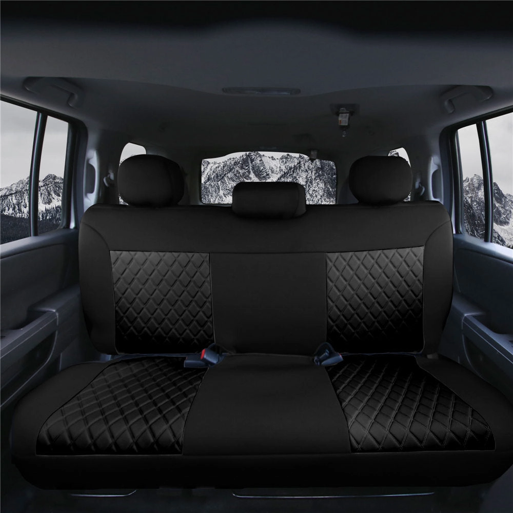 Neosupreme Deluxe Car Seat Cushions for SUV - Rear Black