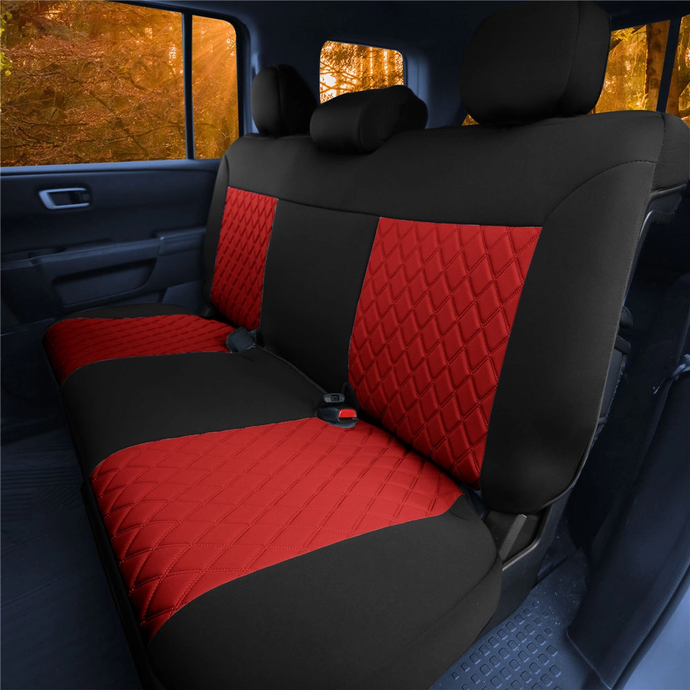 Neosupreme Deluxe Car Seat Cushions for SUV - Rear Red
