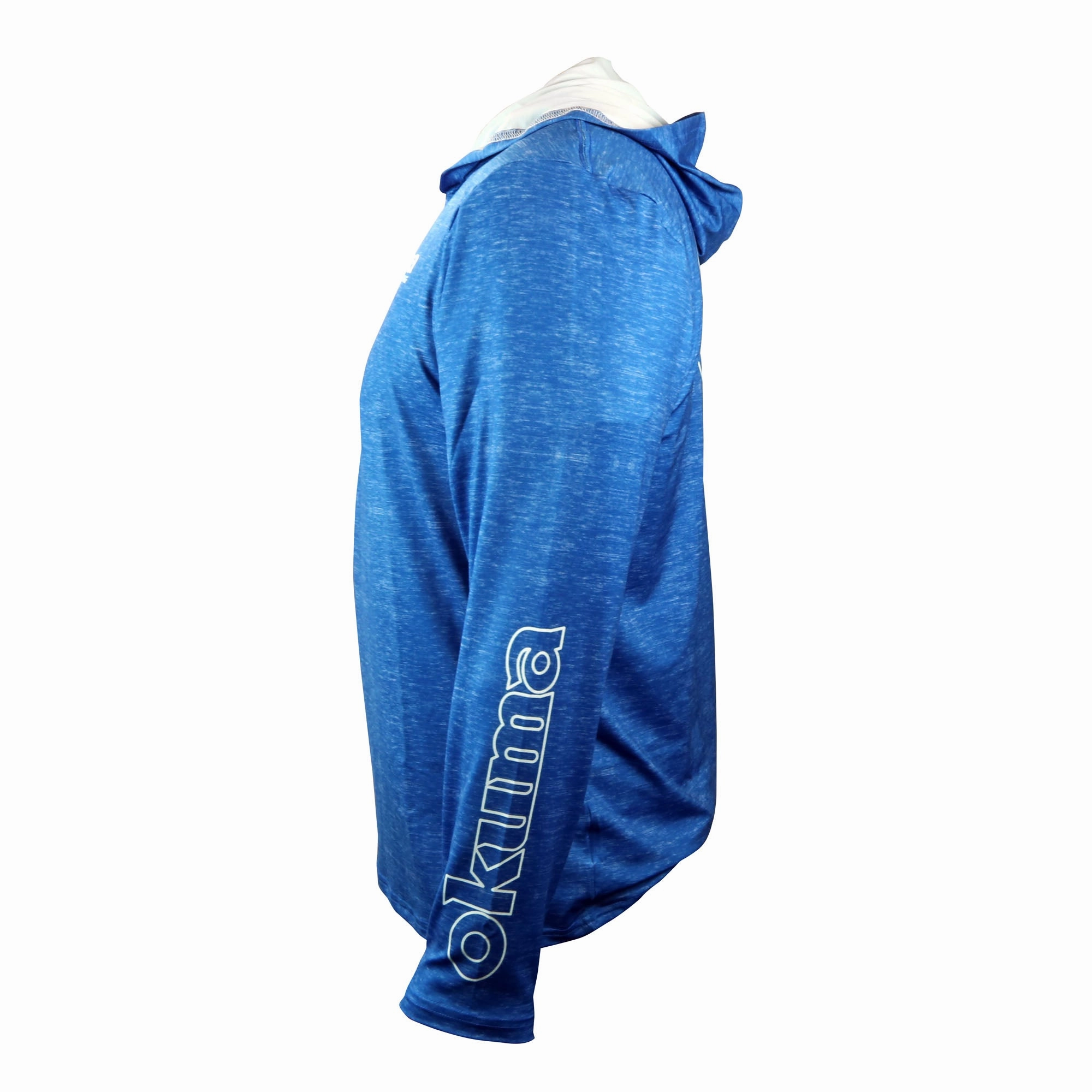 Okuma Hooded Long Sleeve Performance Sun Shirt - Blue