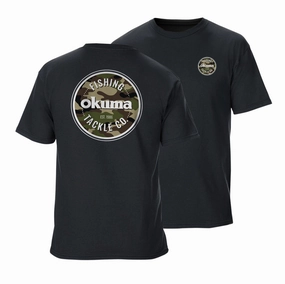 Okuma Short Sleeve T-Shirt in Black and Camo 2024