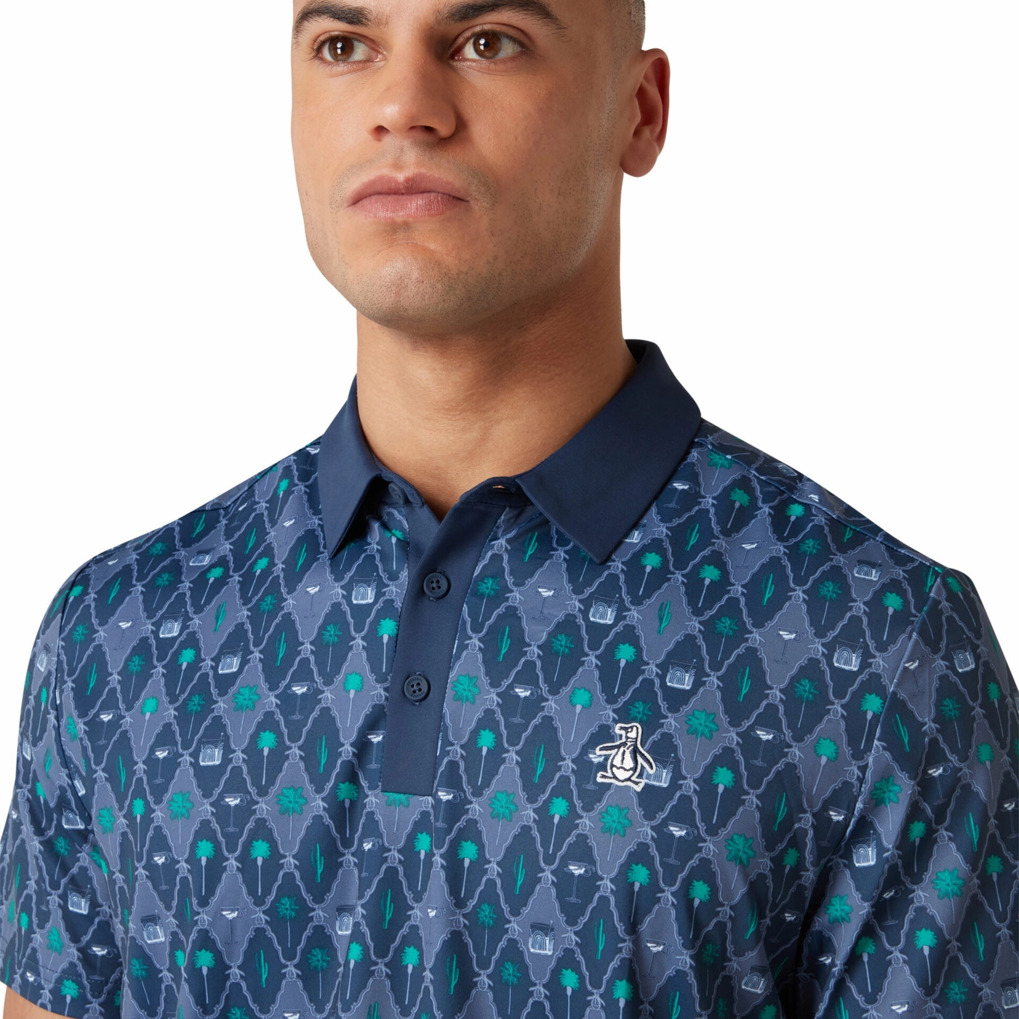Original Penguin Golf Lattice Cocktail Polo Shirt
