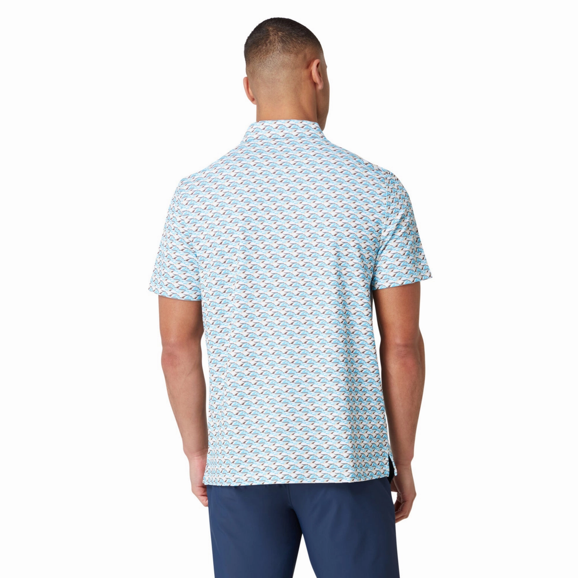 Original Penguin Golf Layered Umbrella Print Polo Shirt