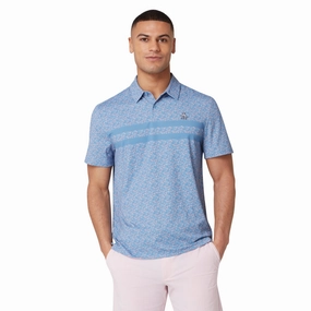 Original Penguin Golf Novelty Striped Polo Shirt