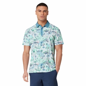 Original Penguin Golf Palm Springs Print Polo Shirt