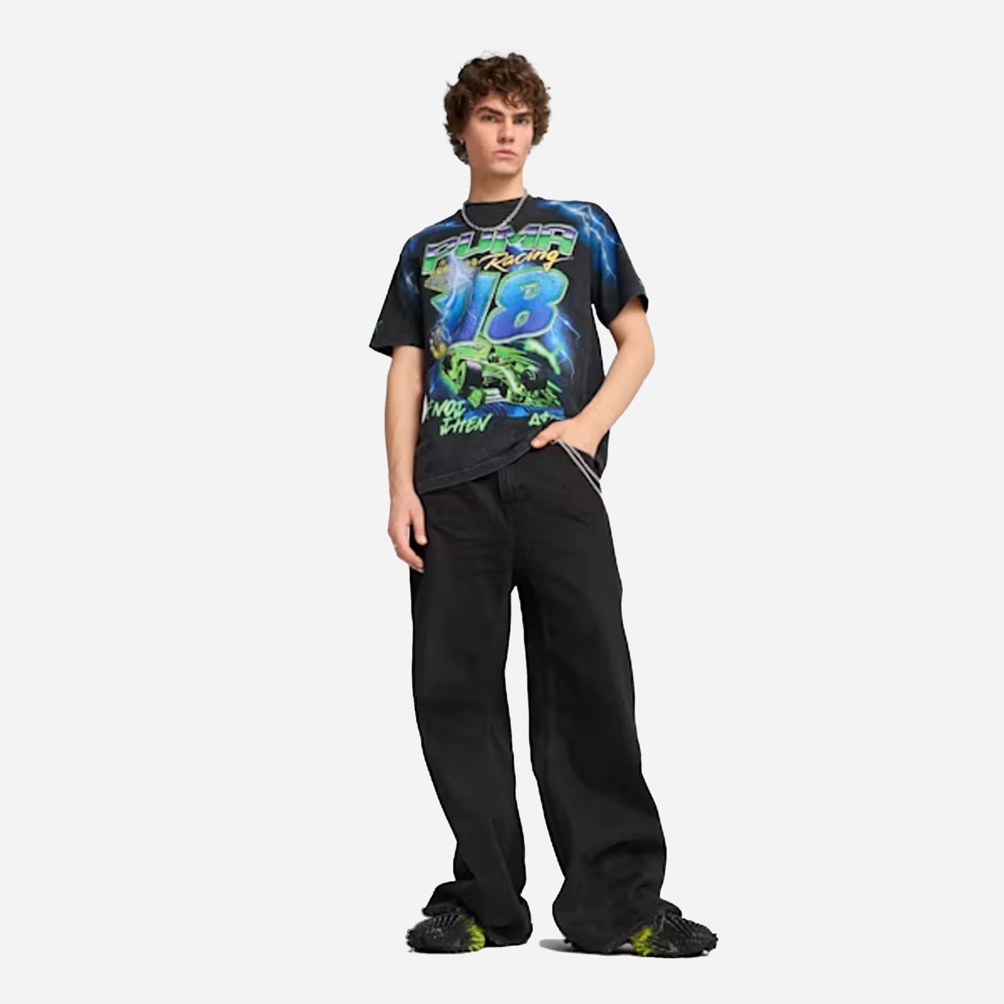 PUMA |X A$AP ROCKY BOLT TEE { PUMA BLACK