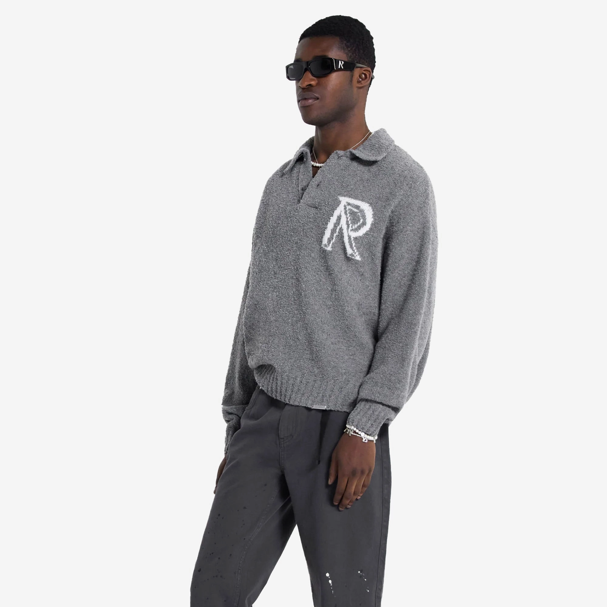 Represent | INITIAL BOUCLE POLO  { GREY