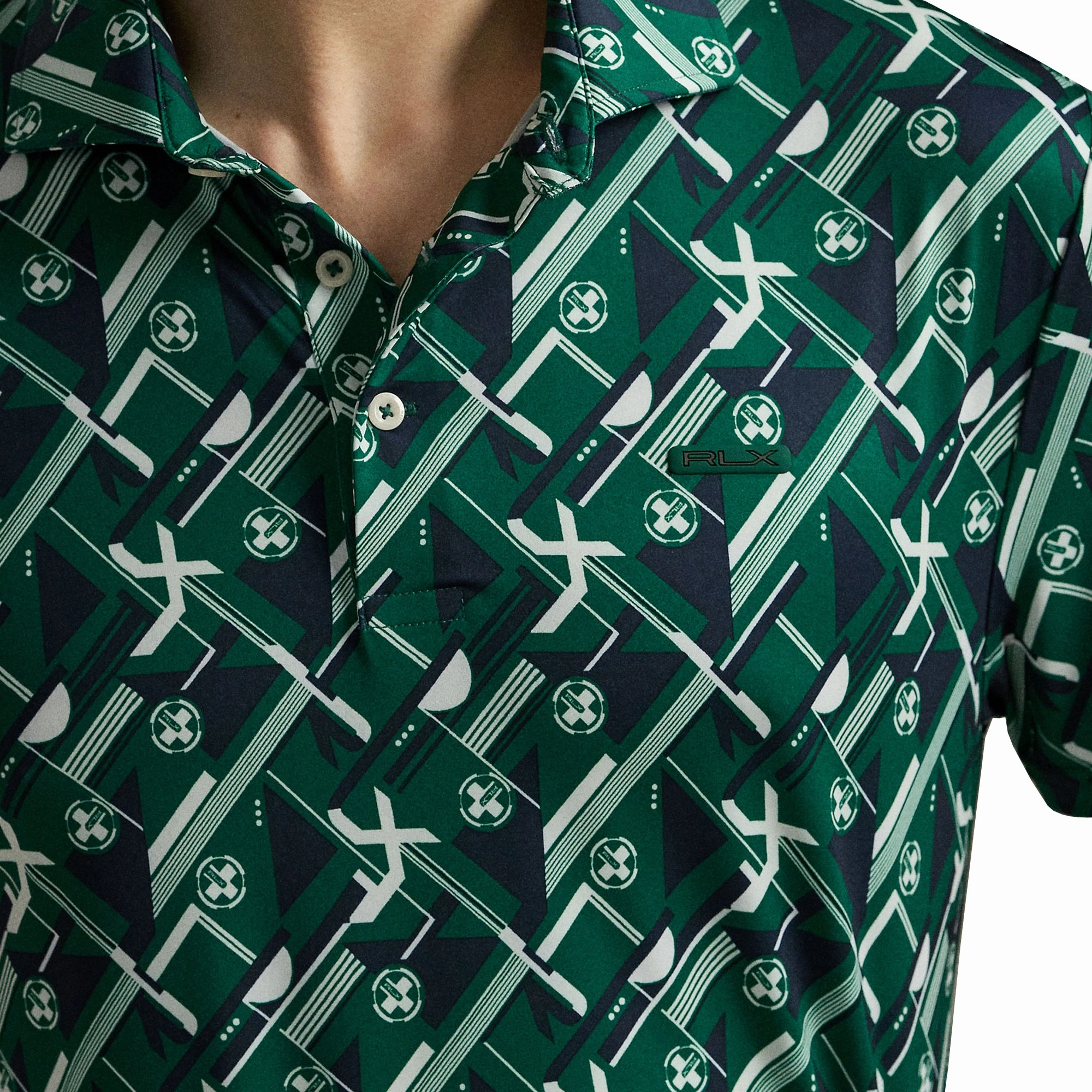 RLX Ralph Lauren Action Print Polo Shirt