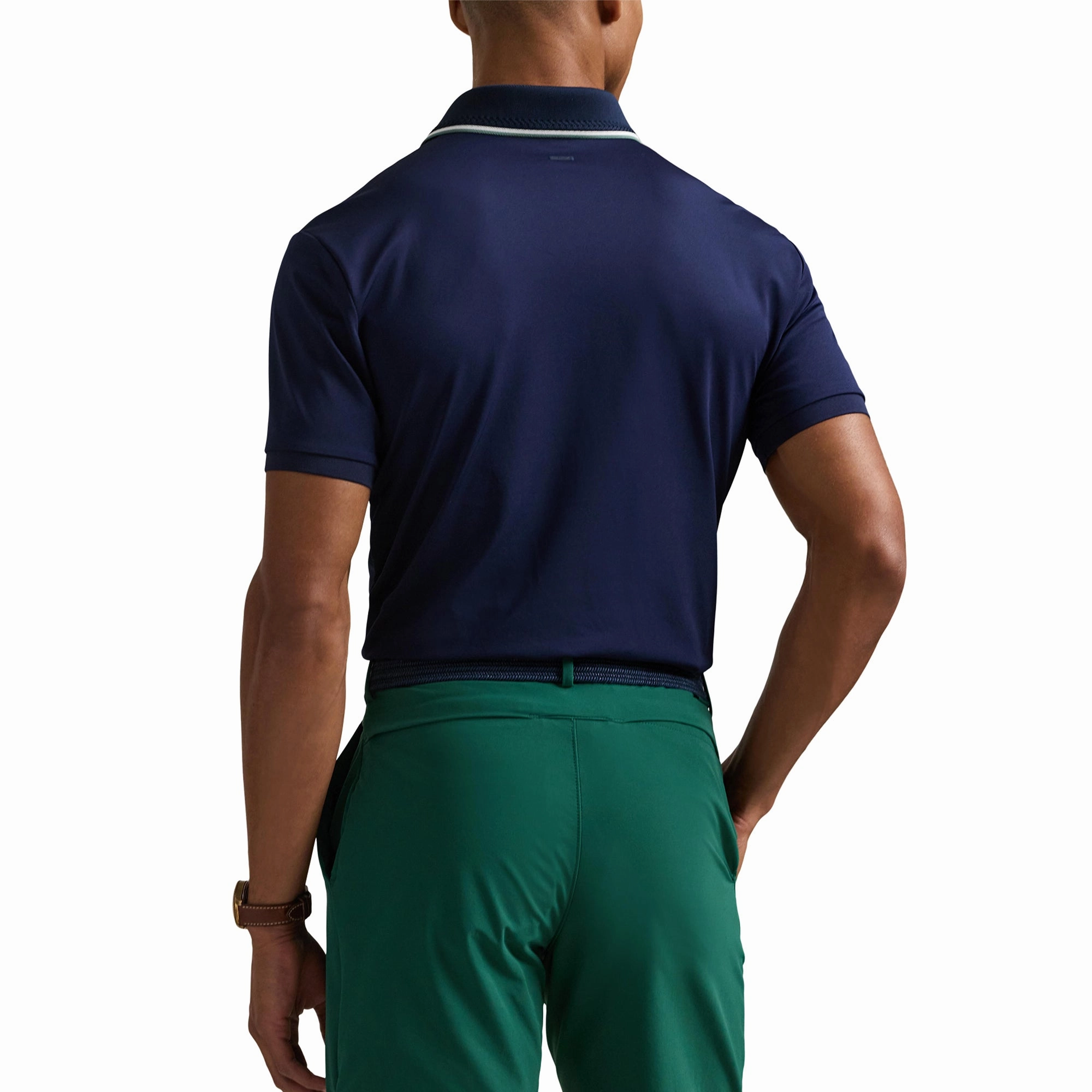RLX Ralph Lauren Collar Trim Detail Pique Polo Shirt