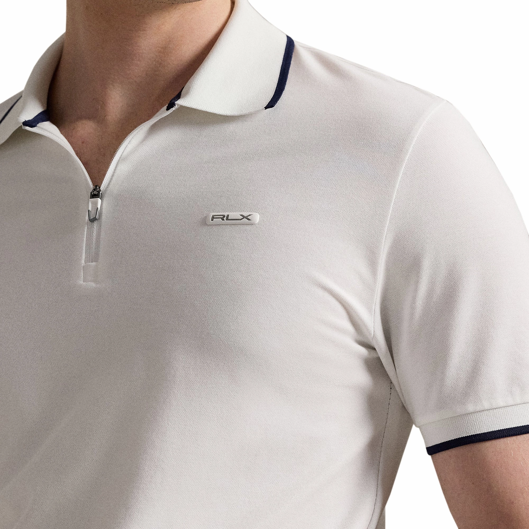 RLX Ralph Lauren Performance Zip Neck Polo Shirt