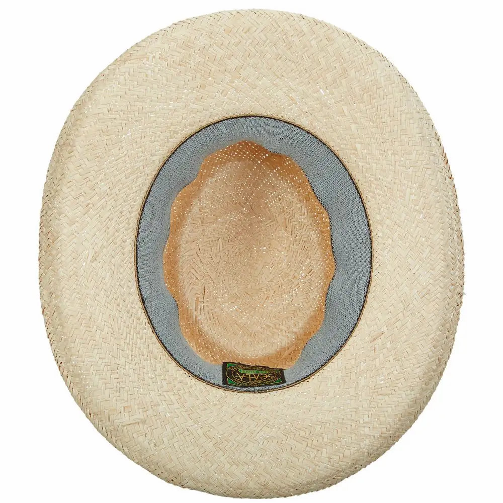 Scala Bunker - Palm Straw Gambler Hat