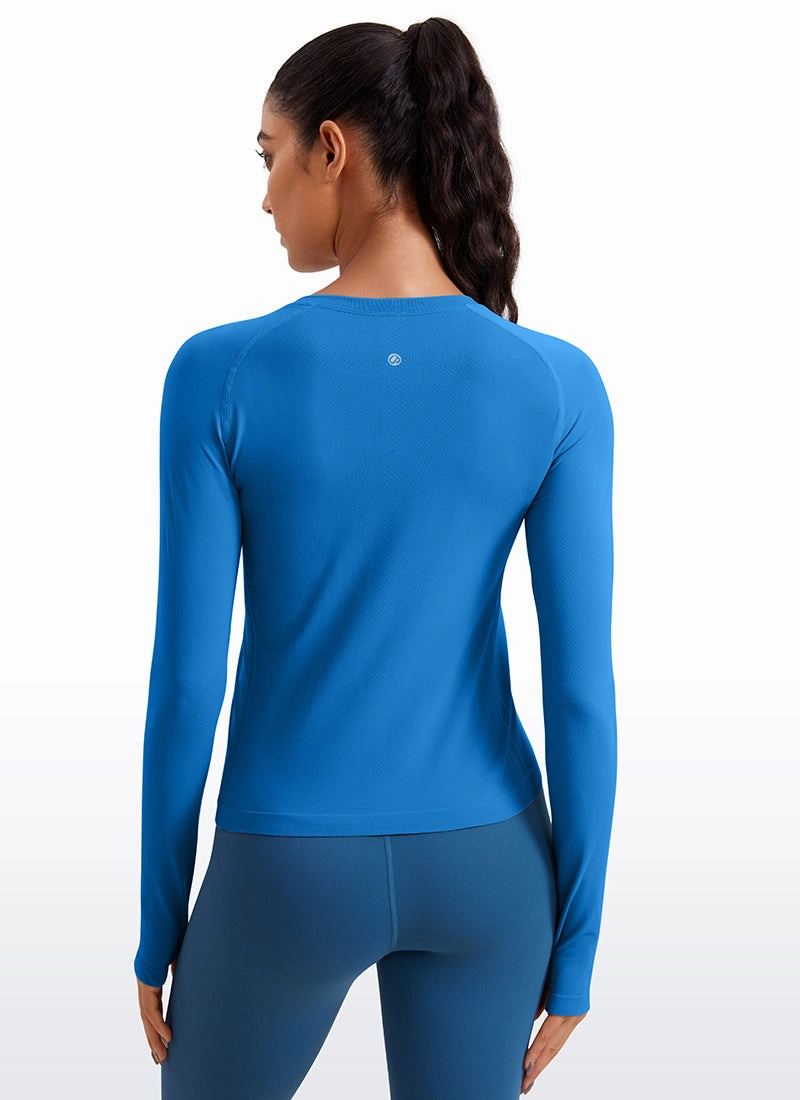 Seamless Long Sleeves with Thumbholes Shirts
