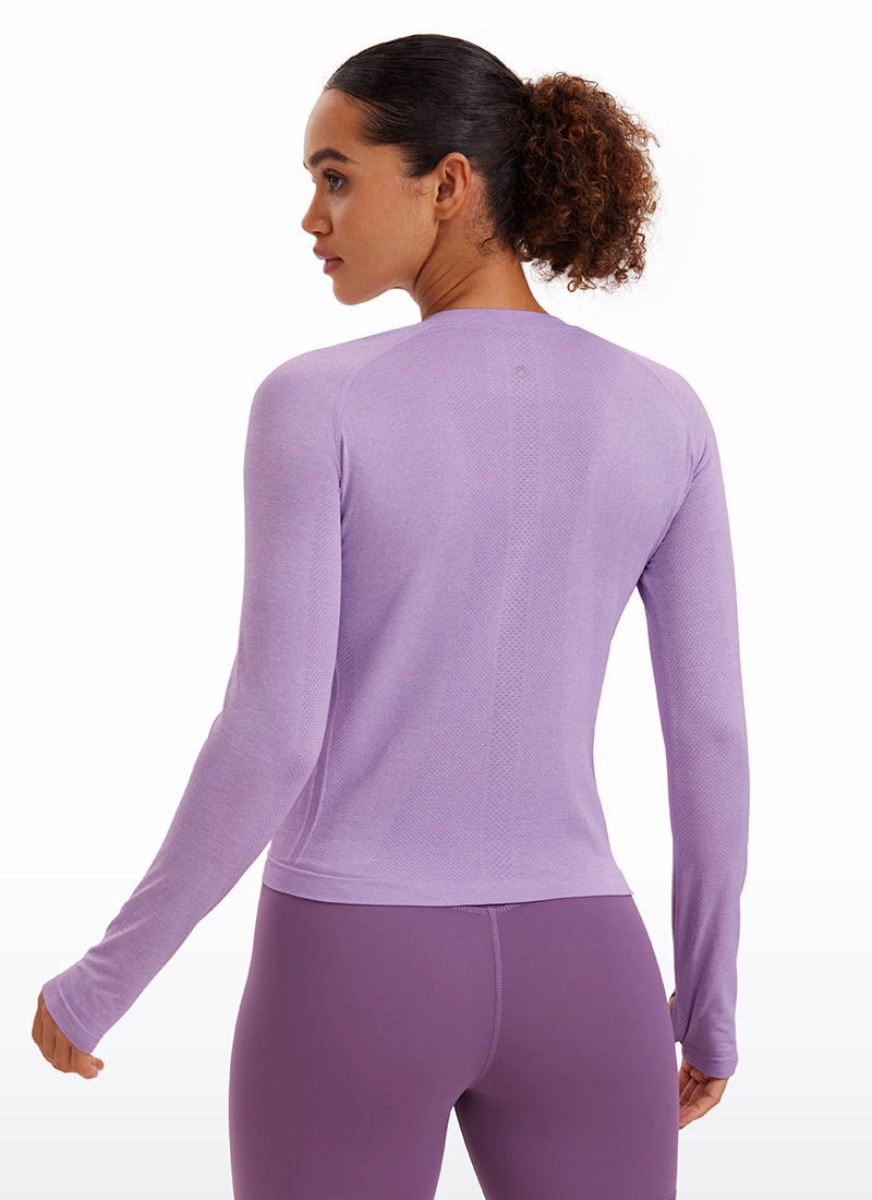 Seamless Long Sleeves with Thumbholes Shirts