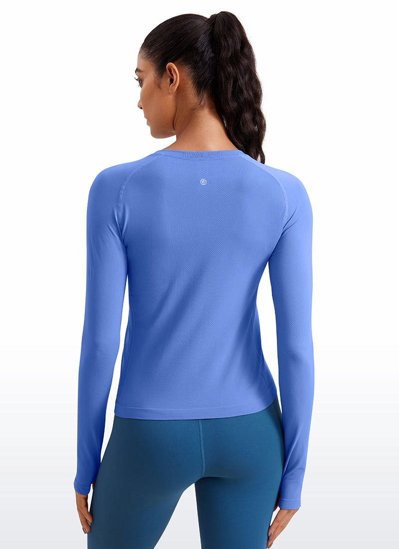 Seamless Long Sleeves with Thumbholes Shirts
