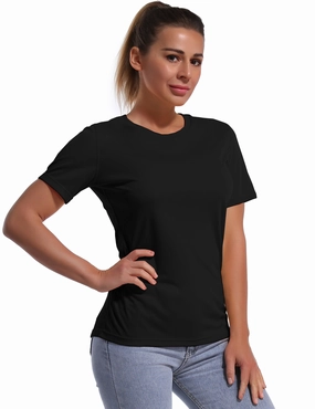Short Sleeve Athletic Shirts black_Gym
