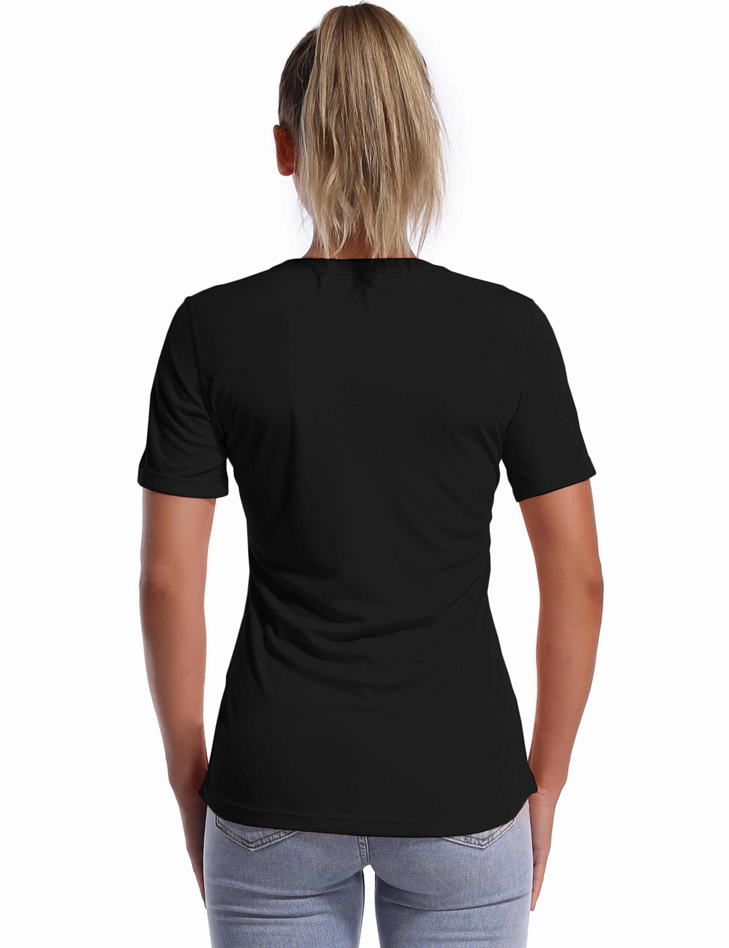 Short Sleeve Athletic Shirts black_Gym