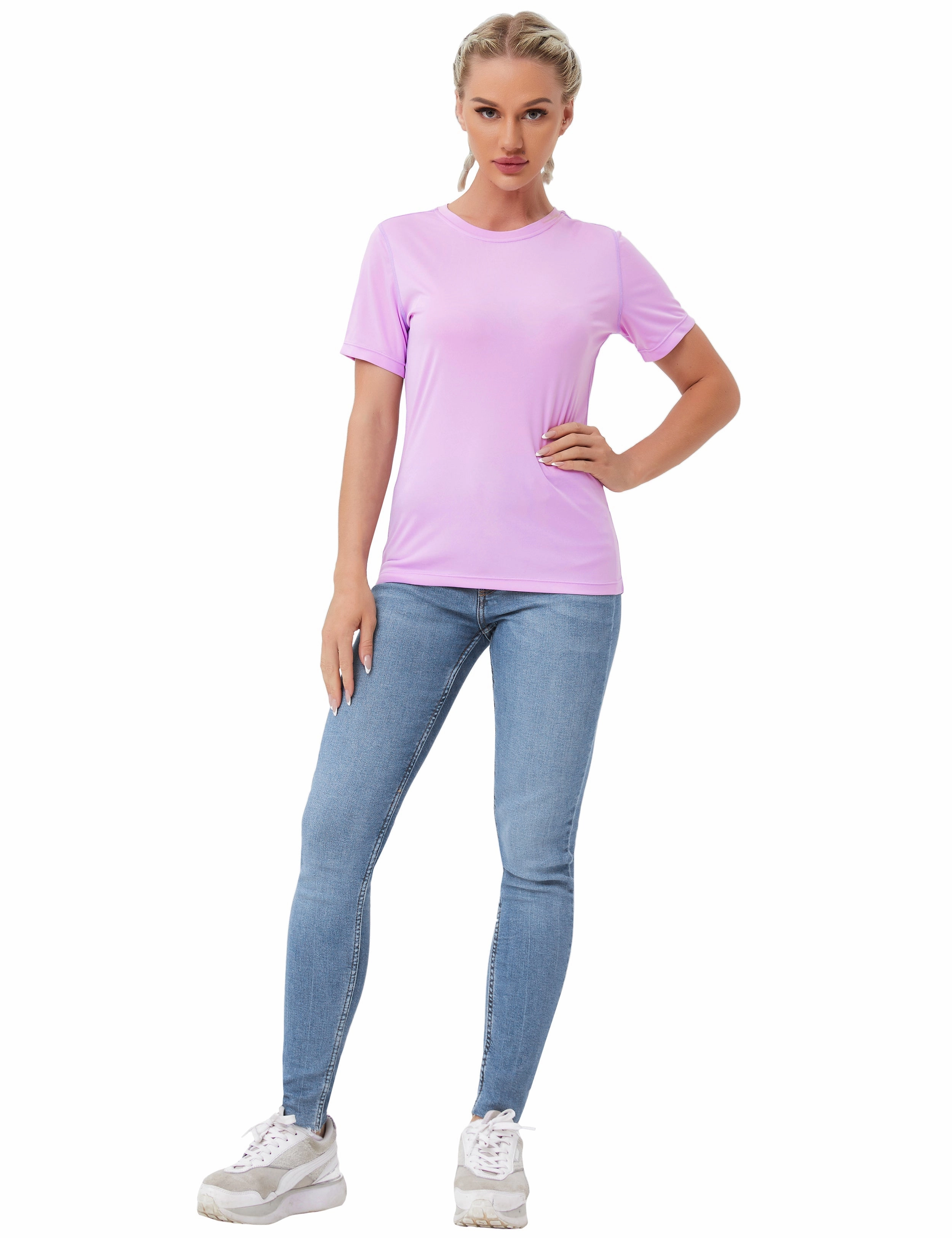 Short Sleeve Athletic Shirts purple_Golf