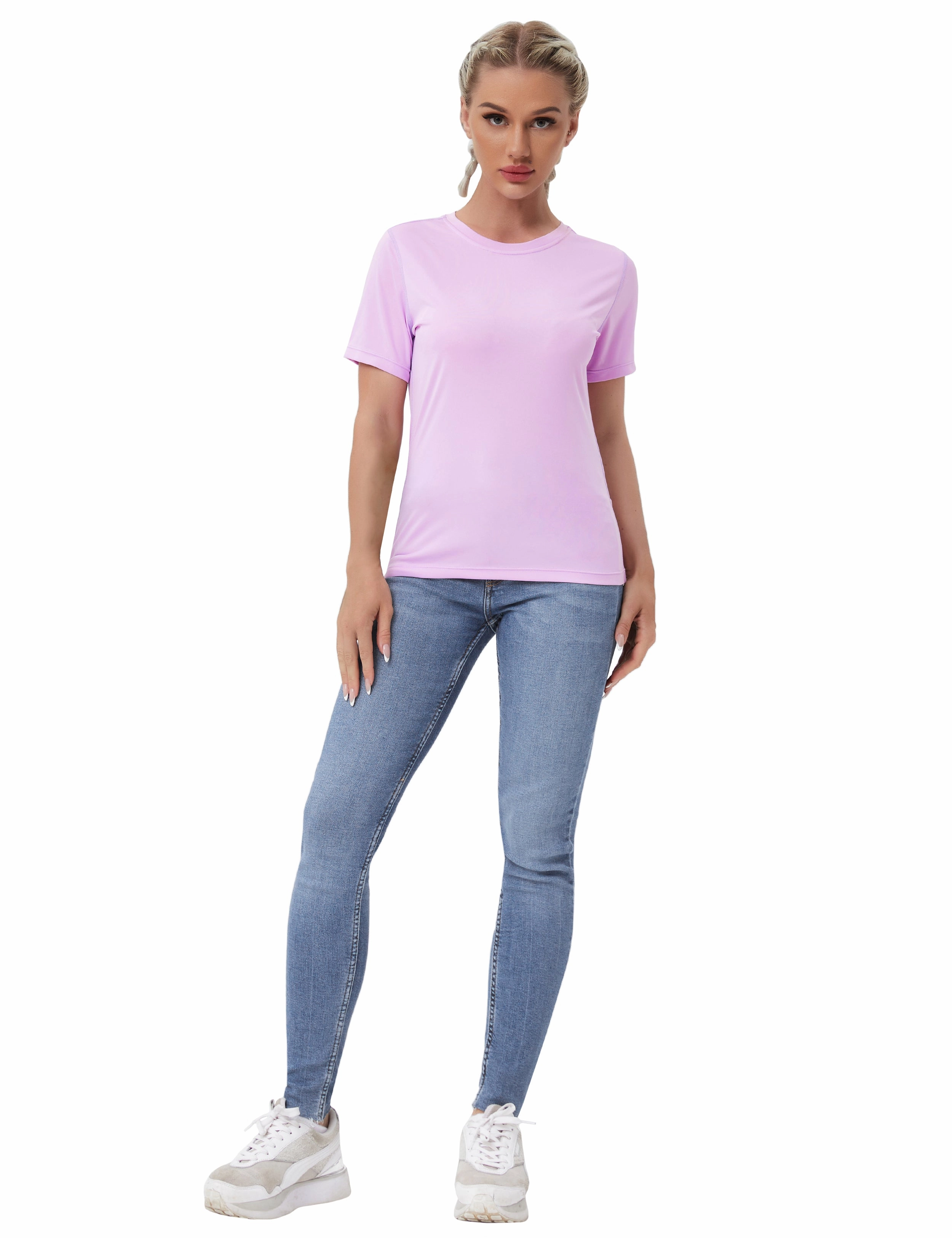 Short Sleeve Athletic Shirts purple_Golf