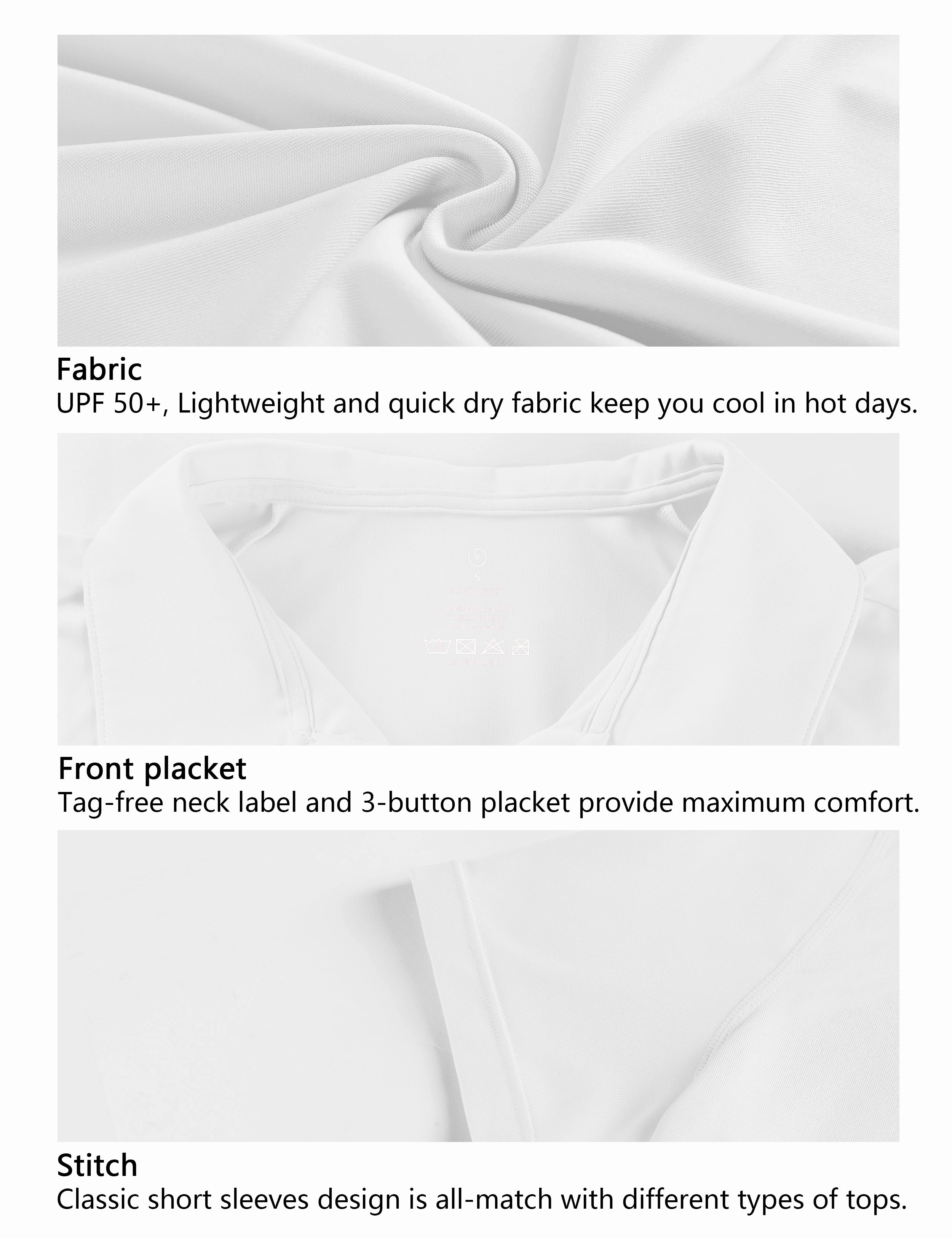 Short Sleeve Slim Fit Polo Shirt white_Plus Size