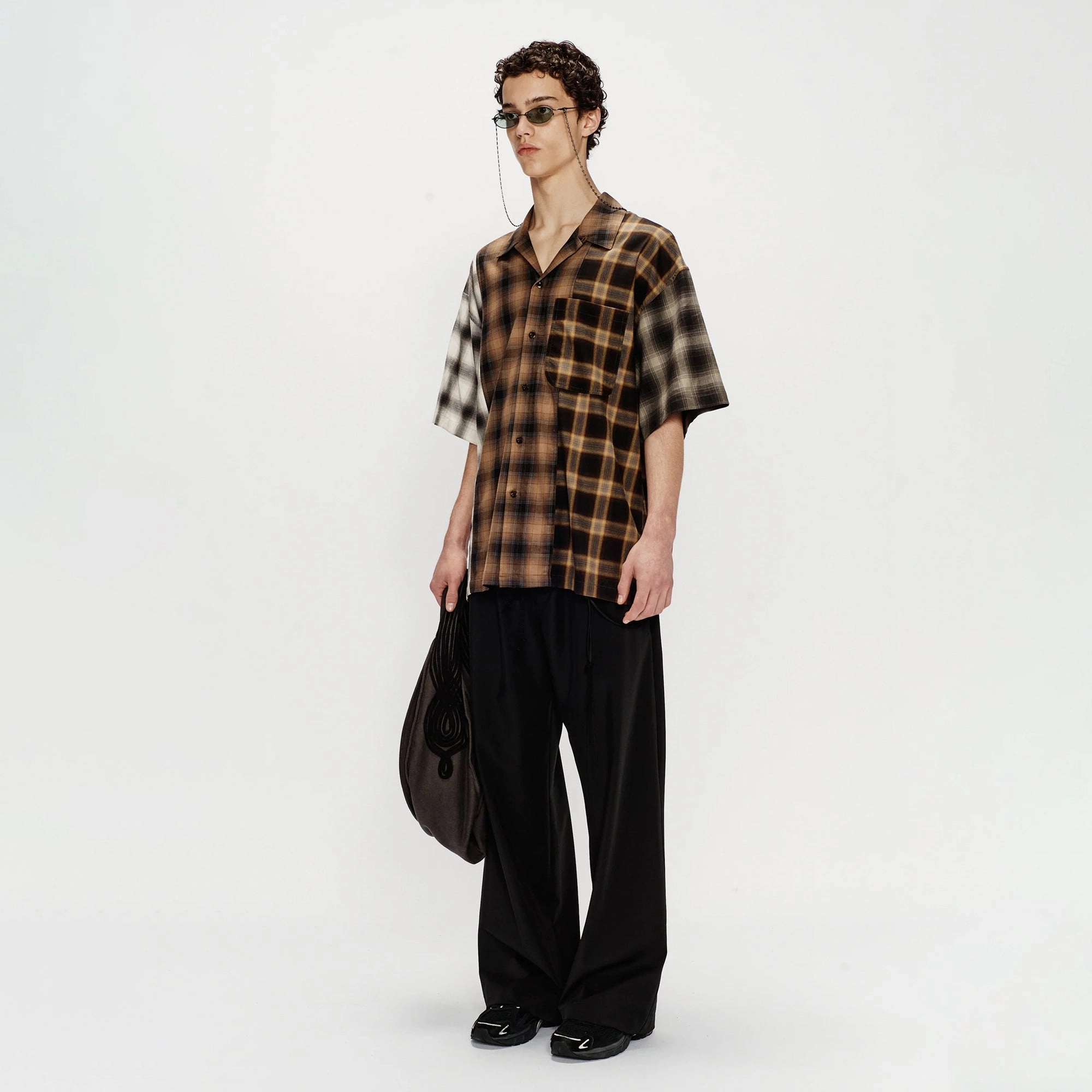 Song For The Mute Button Up Gym Shirt Multi 251_MSH071_OMBRMLT