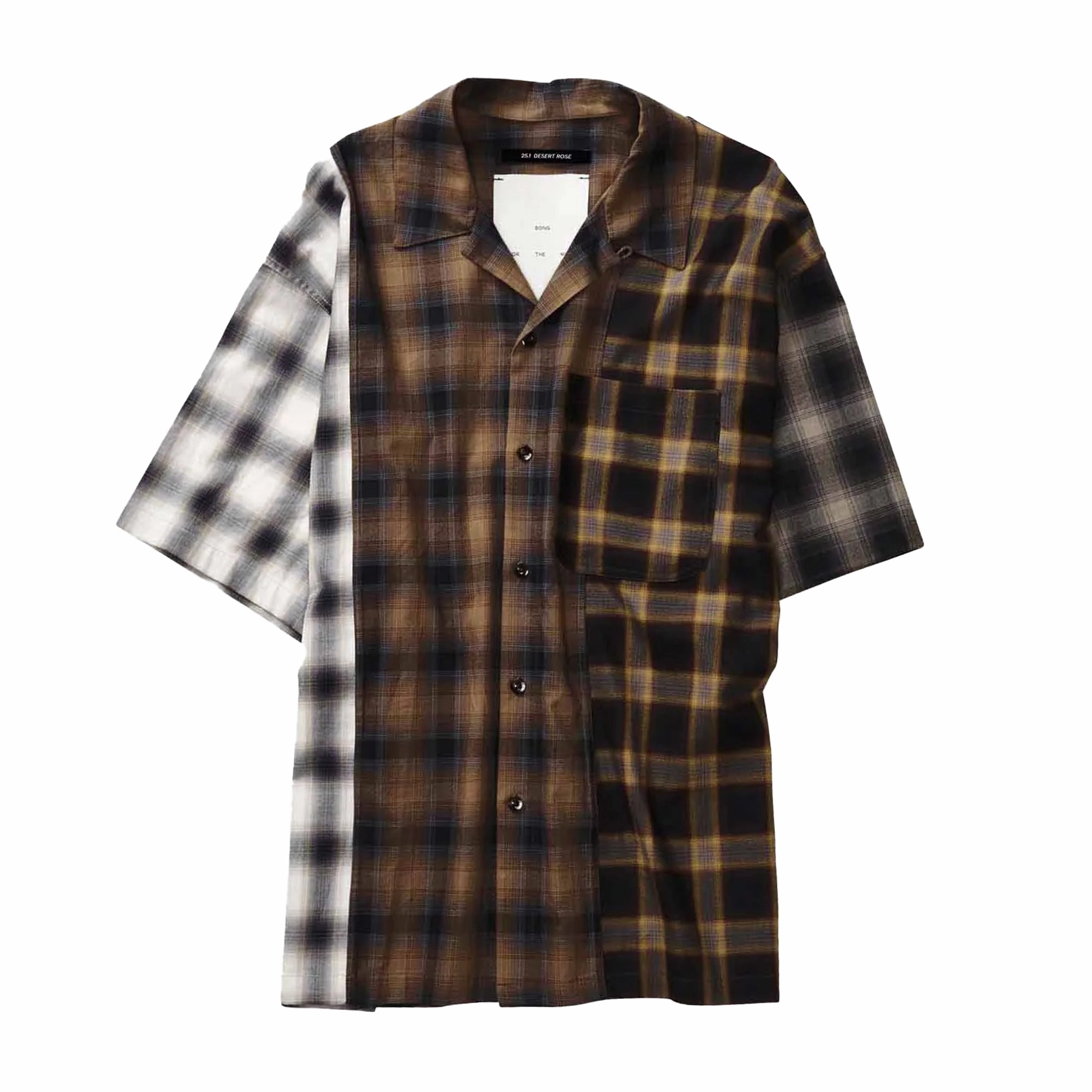 Song For The Mute Button Up Gym Shirt Multi 251_MSH071_OMBRMLT