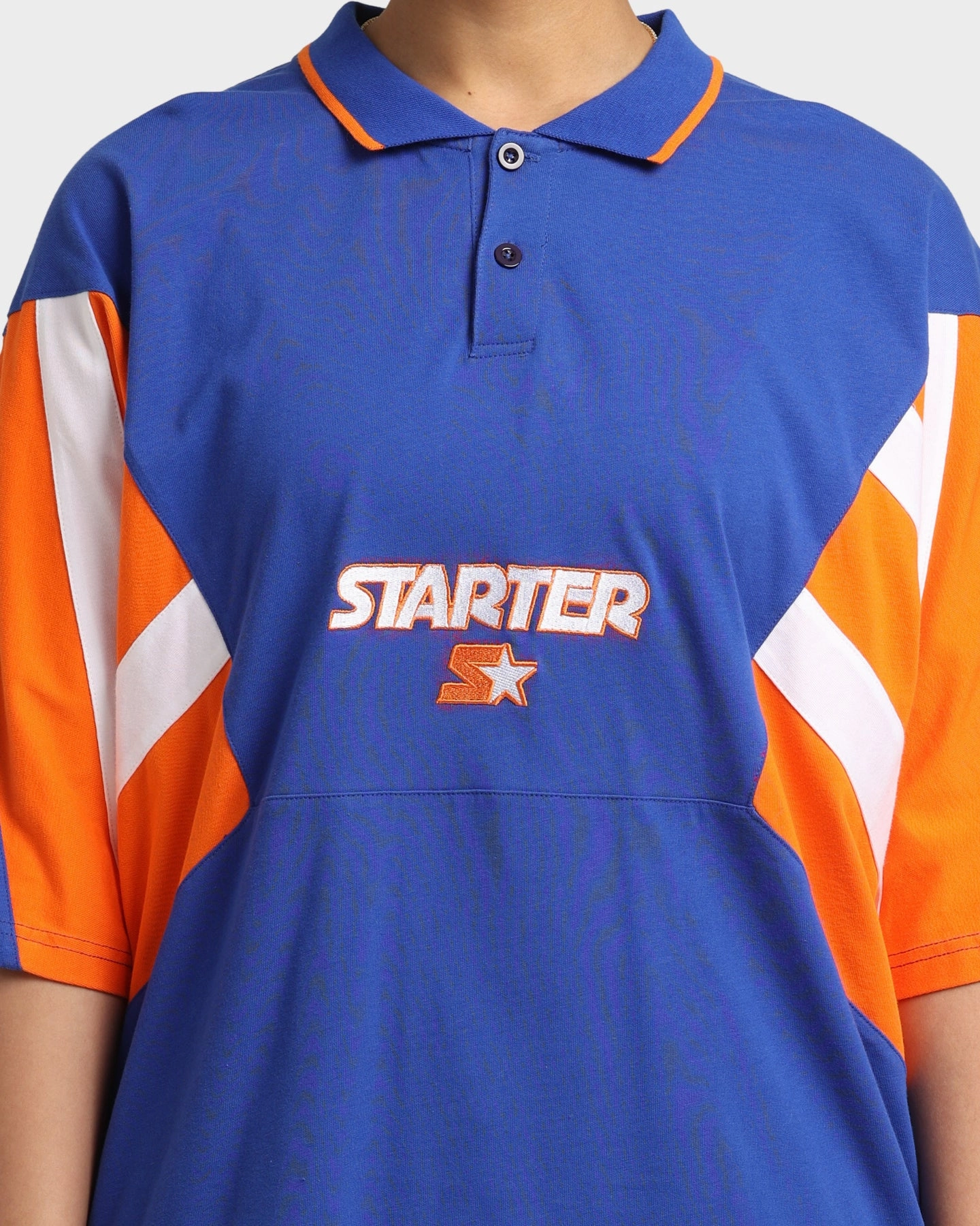 Starter Sideline Short Sleeve Polo Shirt Blue