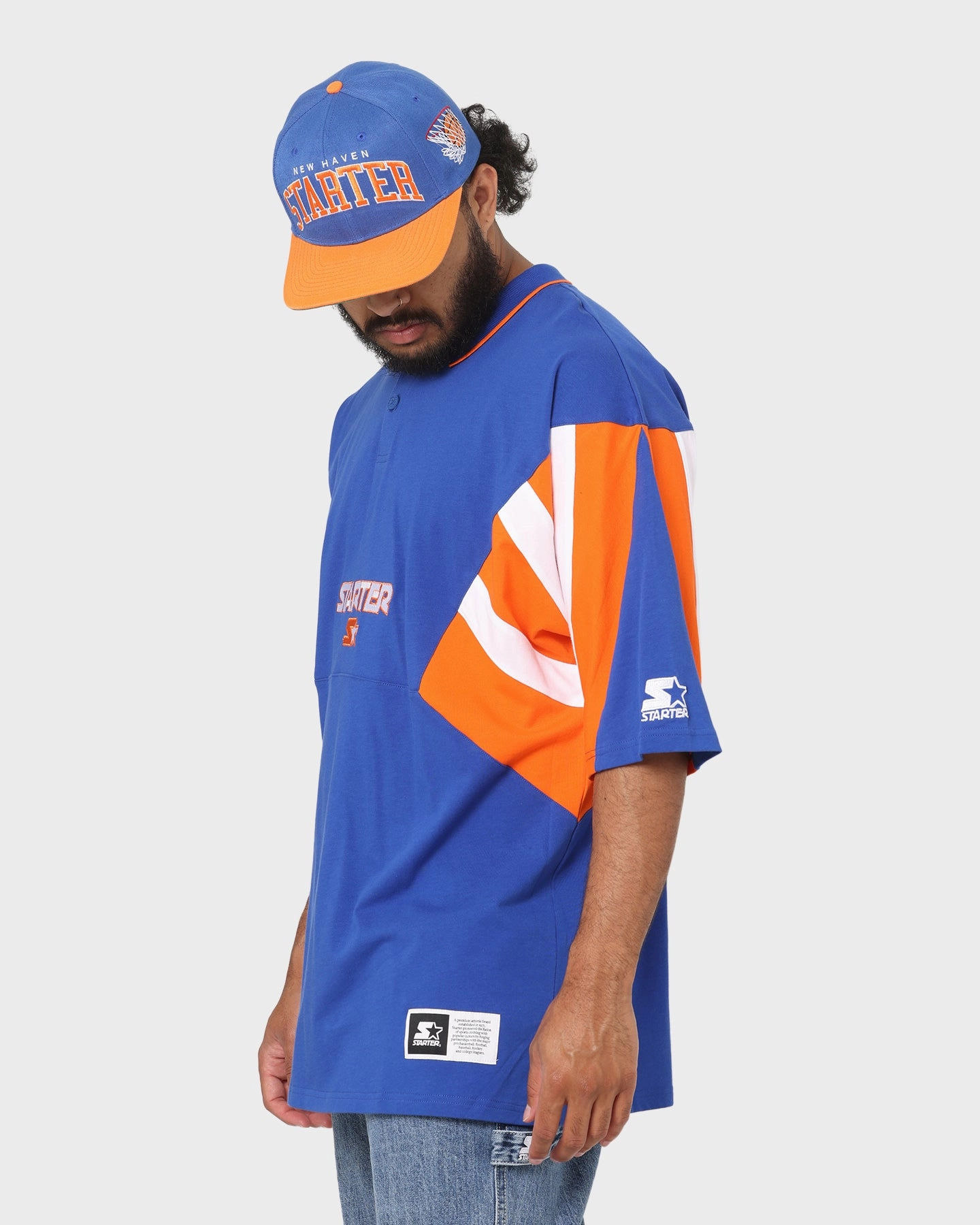 Starter Sideline Short Sleeve Polo Shirt Blue