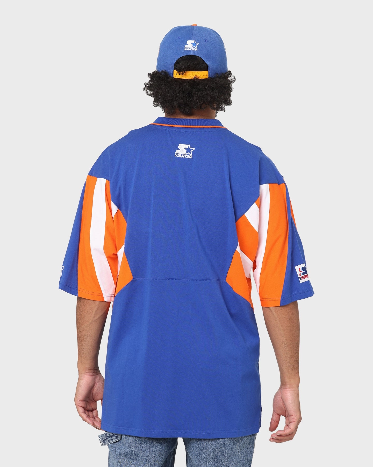 Starter Sideline Short Sleeve Polo Shirt Blue