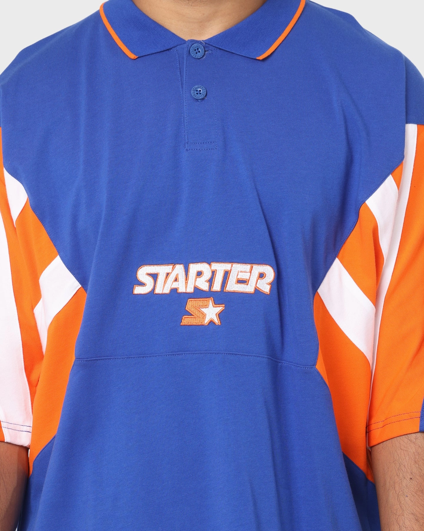 Starter Sideline Short Sleeve Polo Shirt Blue