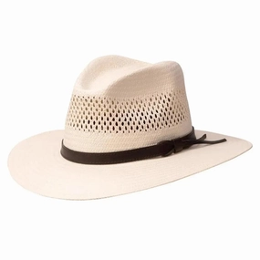 Stetson Digger – UPF 50  Panama Straw Fedora Sun Hat