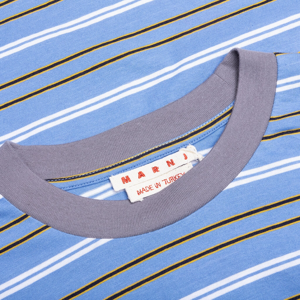 Striped Long Sleeve T-Shirt - Periwinkle