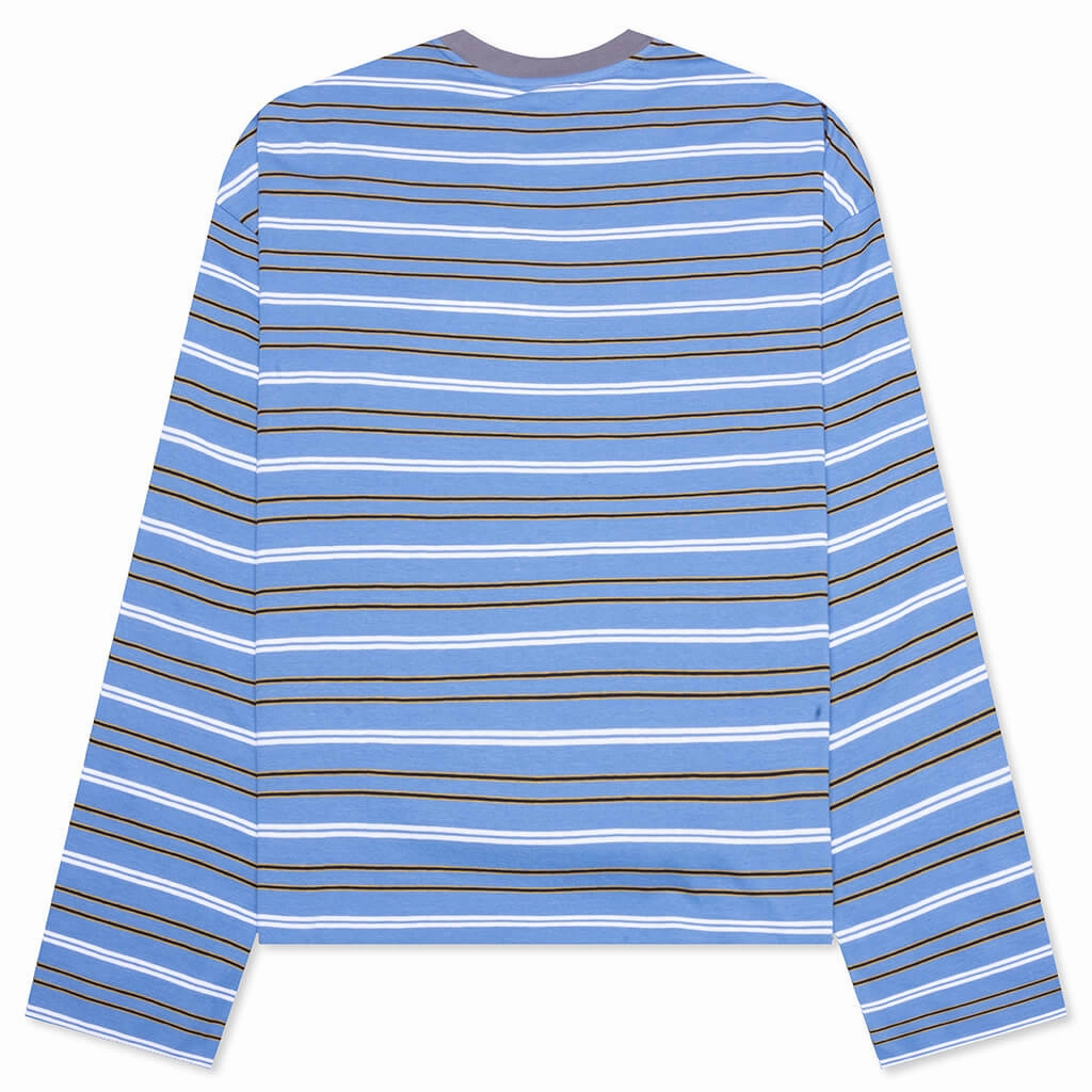 Striped Long Sleeve T-Shirt - Periwinkle