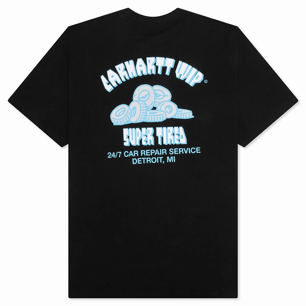 Super Tired S/S T-Shirt - Black