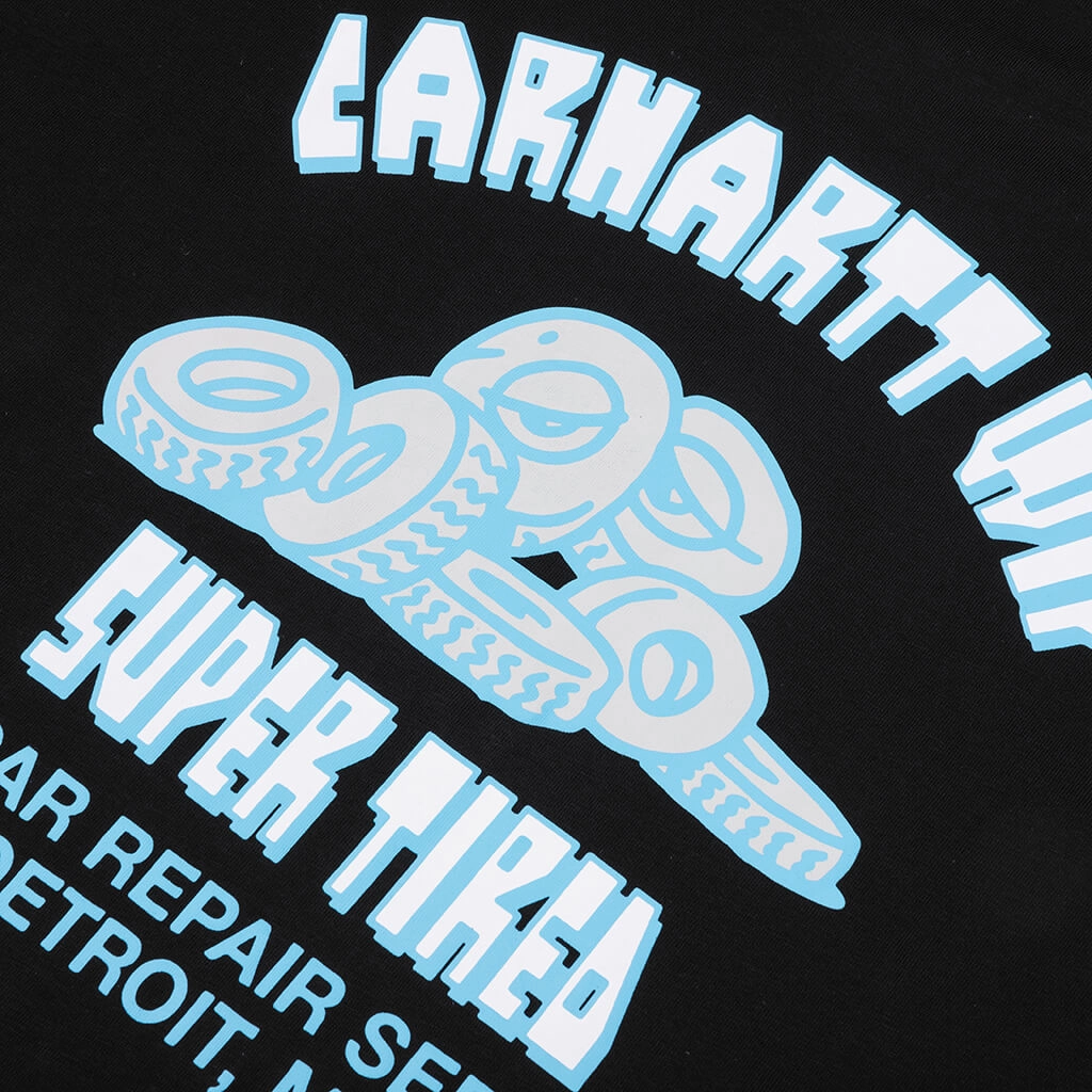 Super Tired S/S T-Shirt - Black