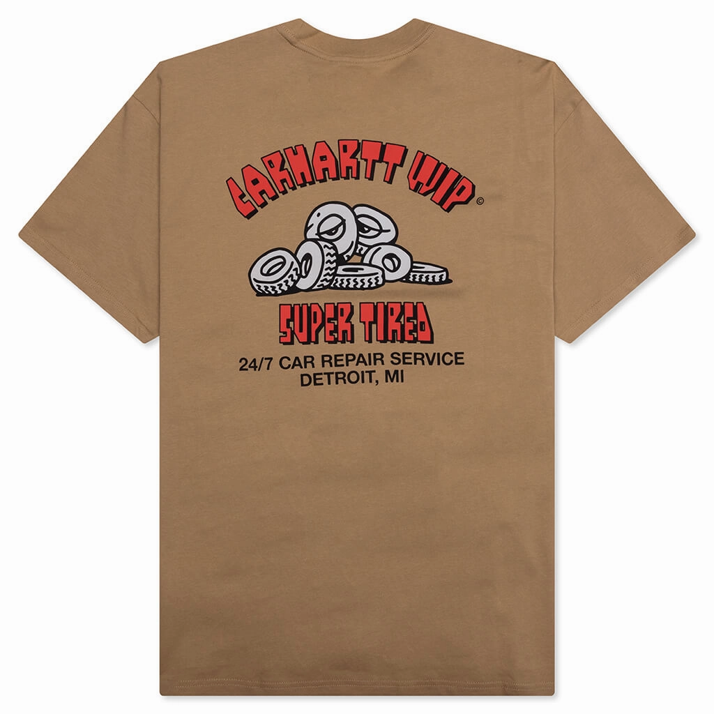 Super Tired S/S T-Shirt - Peanut